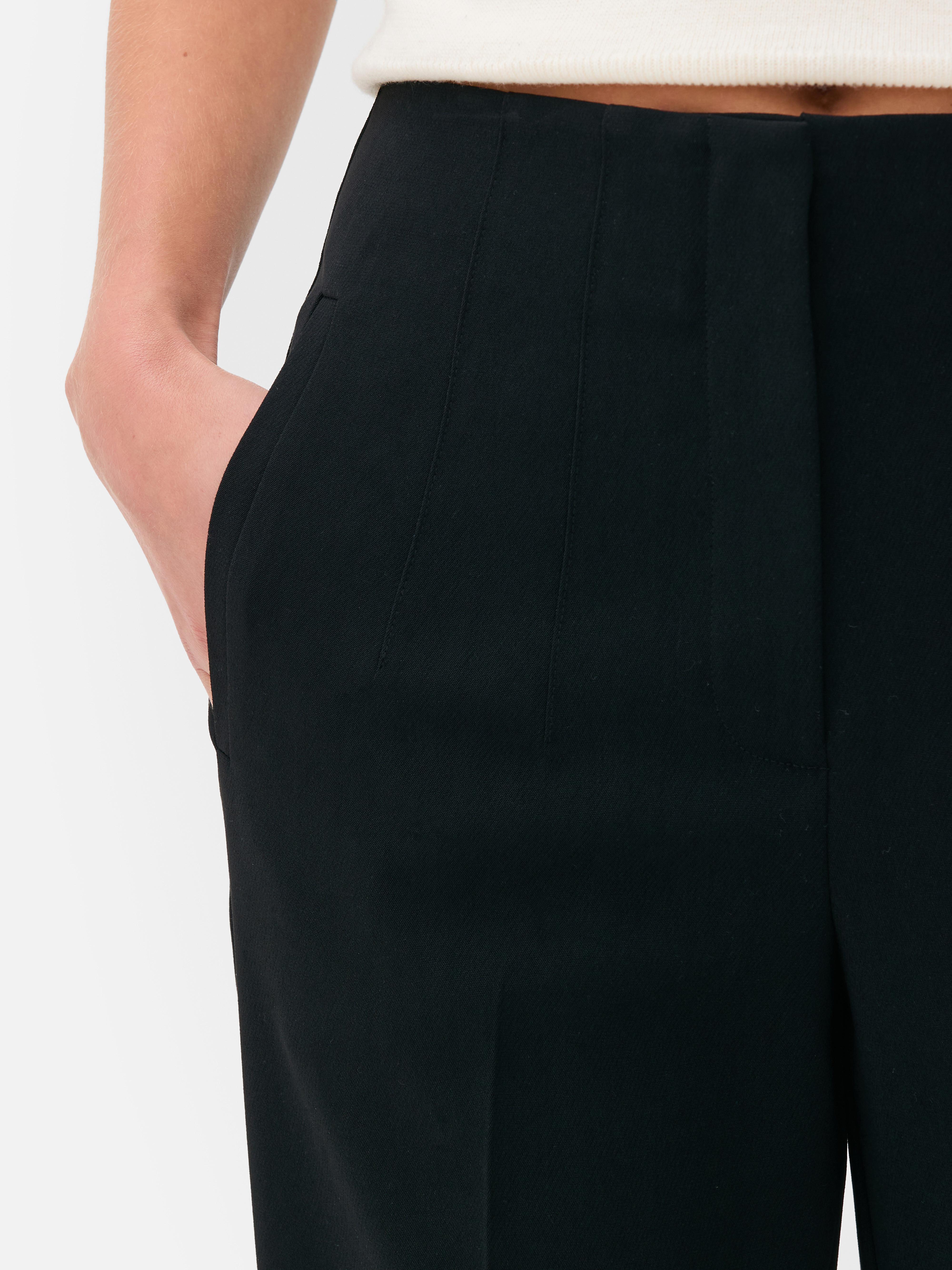 Pin Stitch High Waist Pants