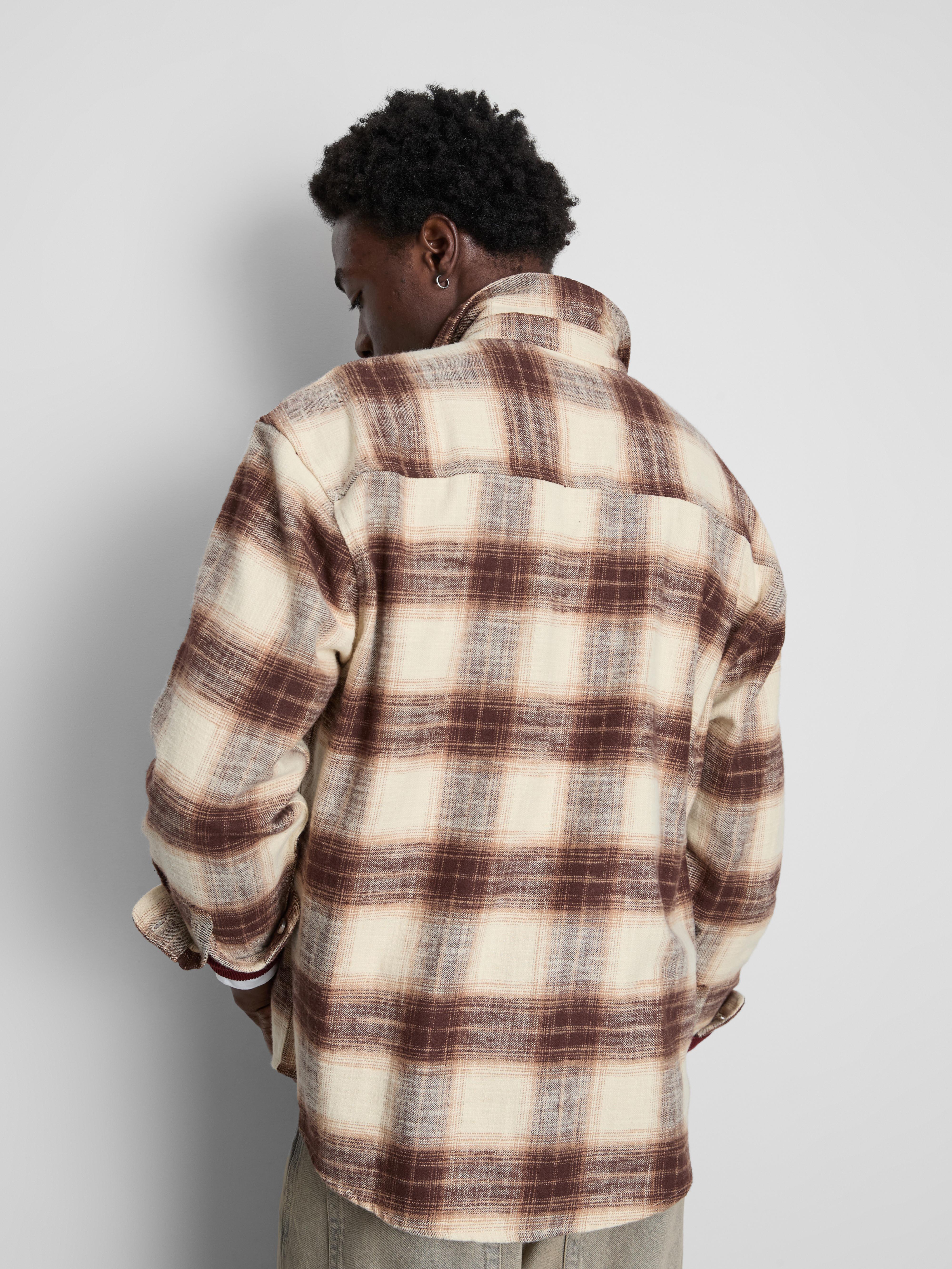 Textured Check Long Sleeved Shirt