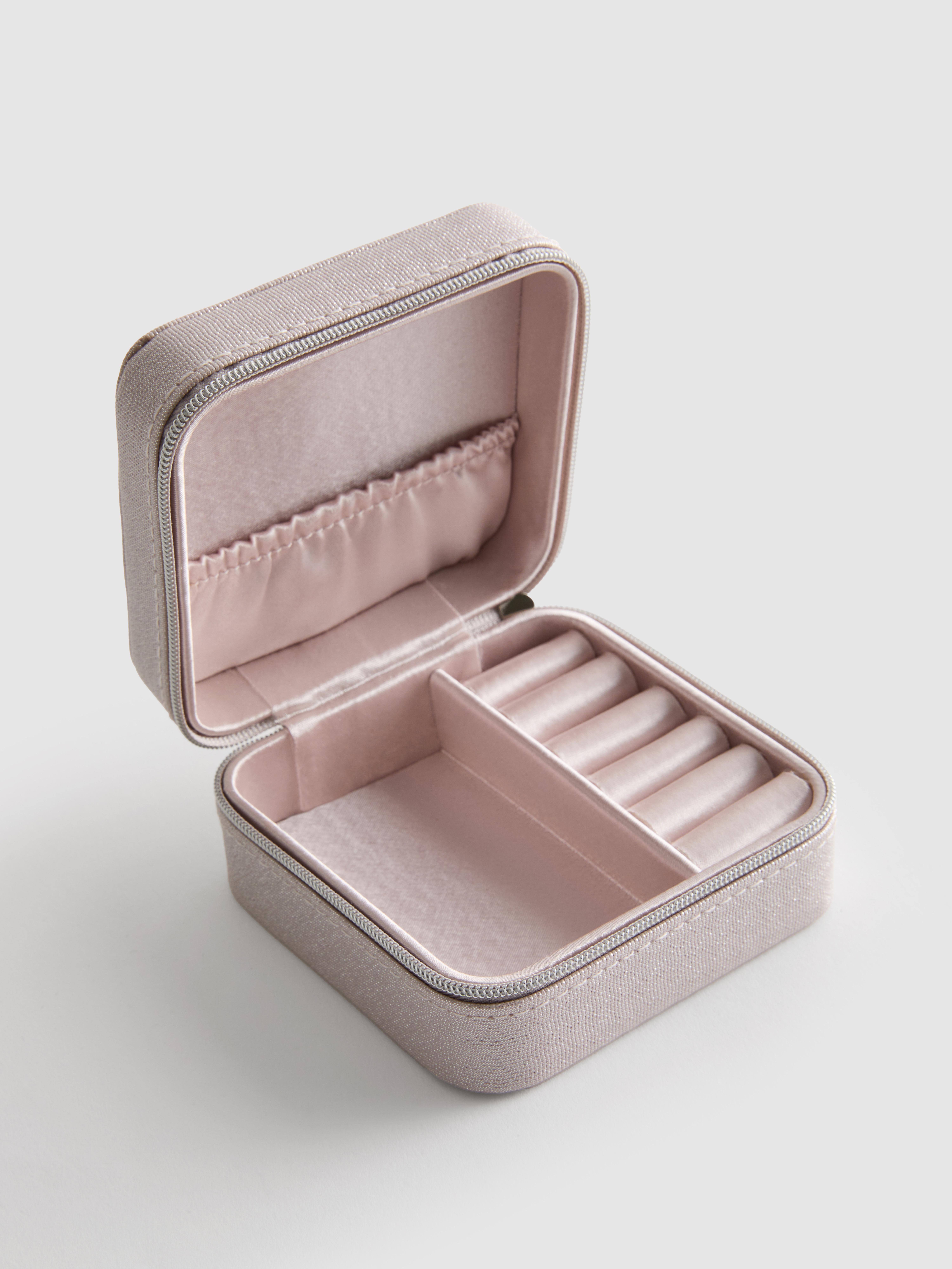 Faux Leather Initial Jewelry Box