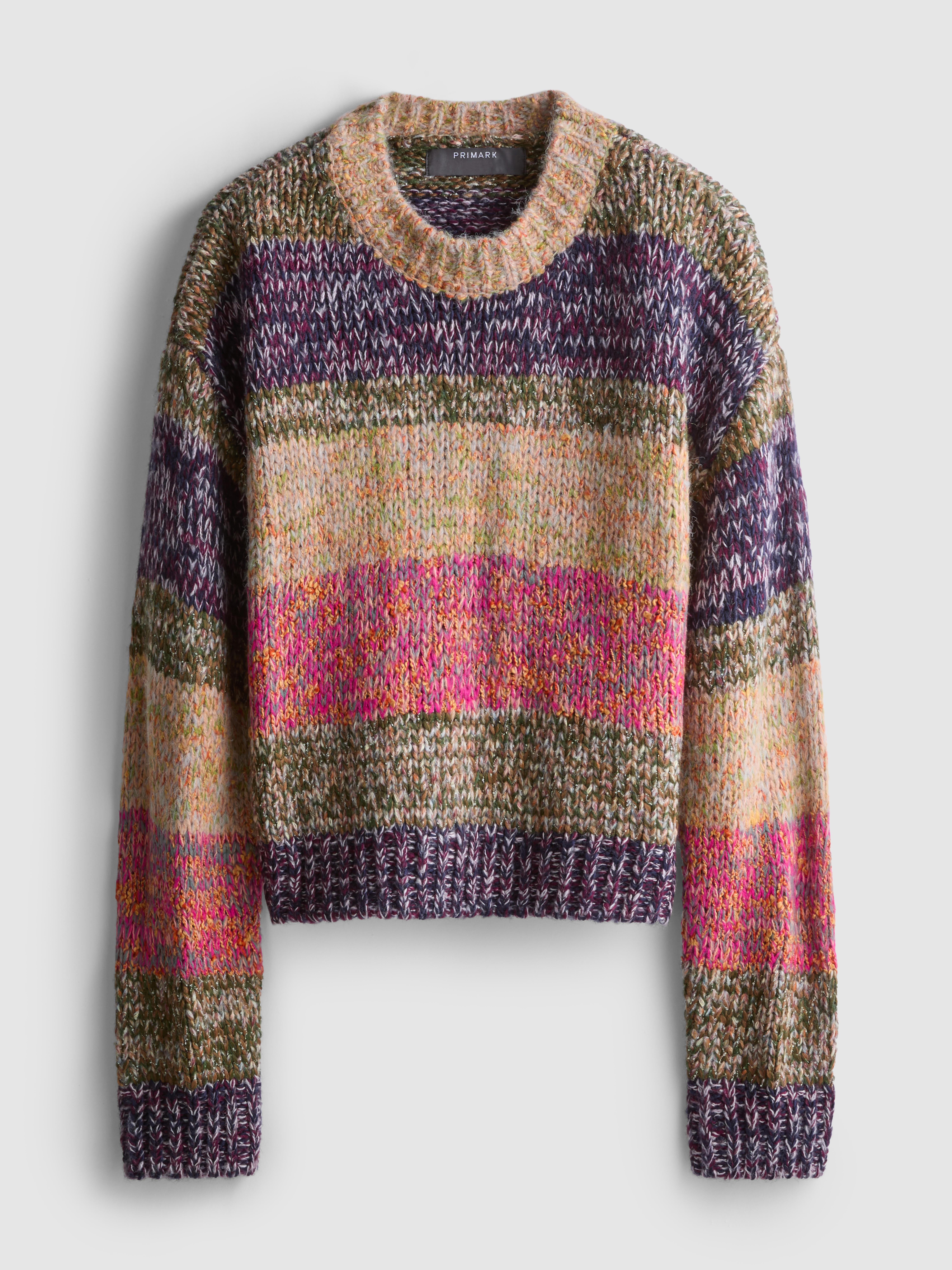 Multi Yarn Round Neck Sweater