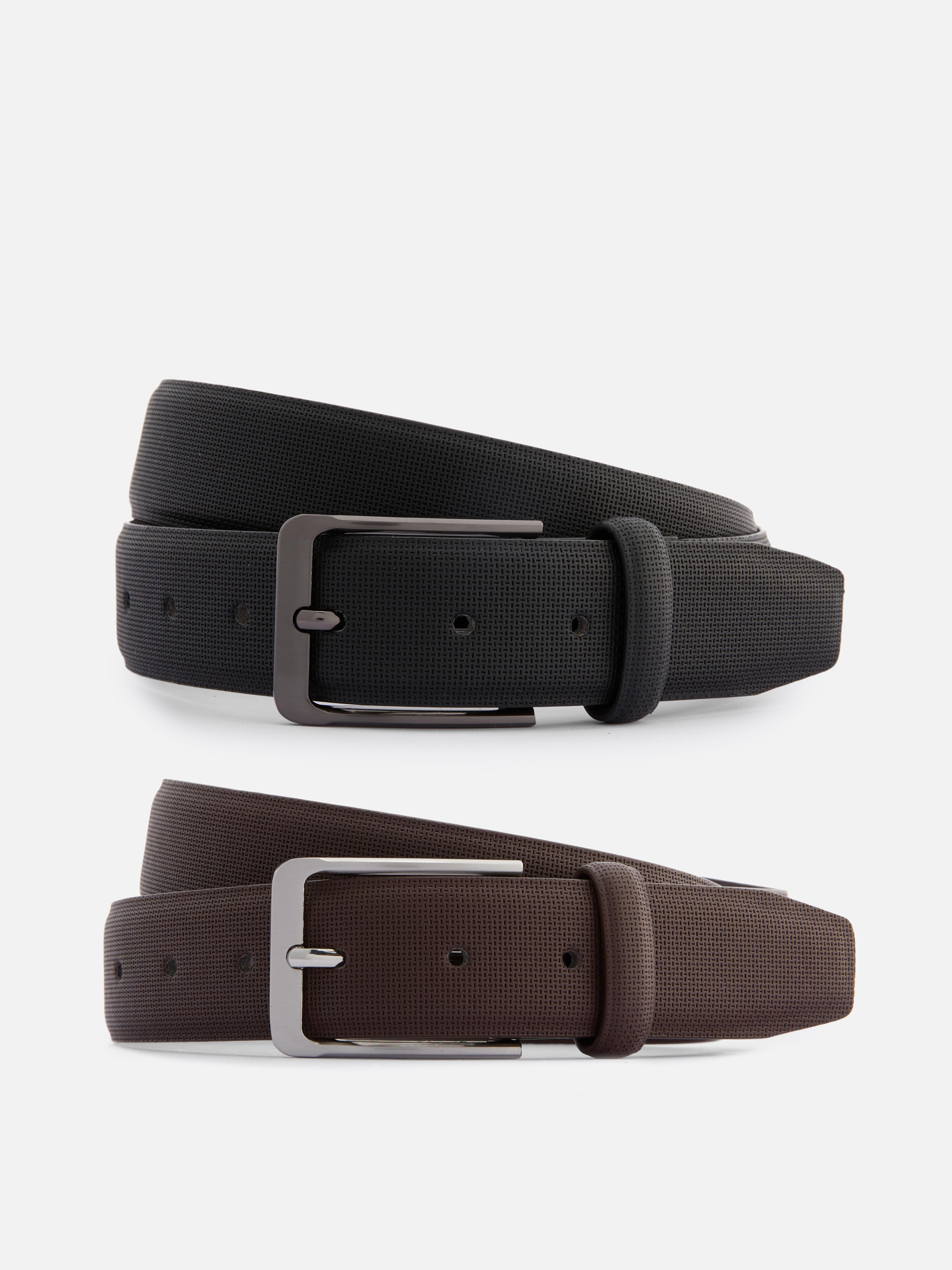 2-Pack Embossed Belts