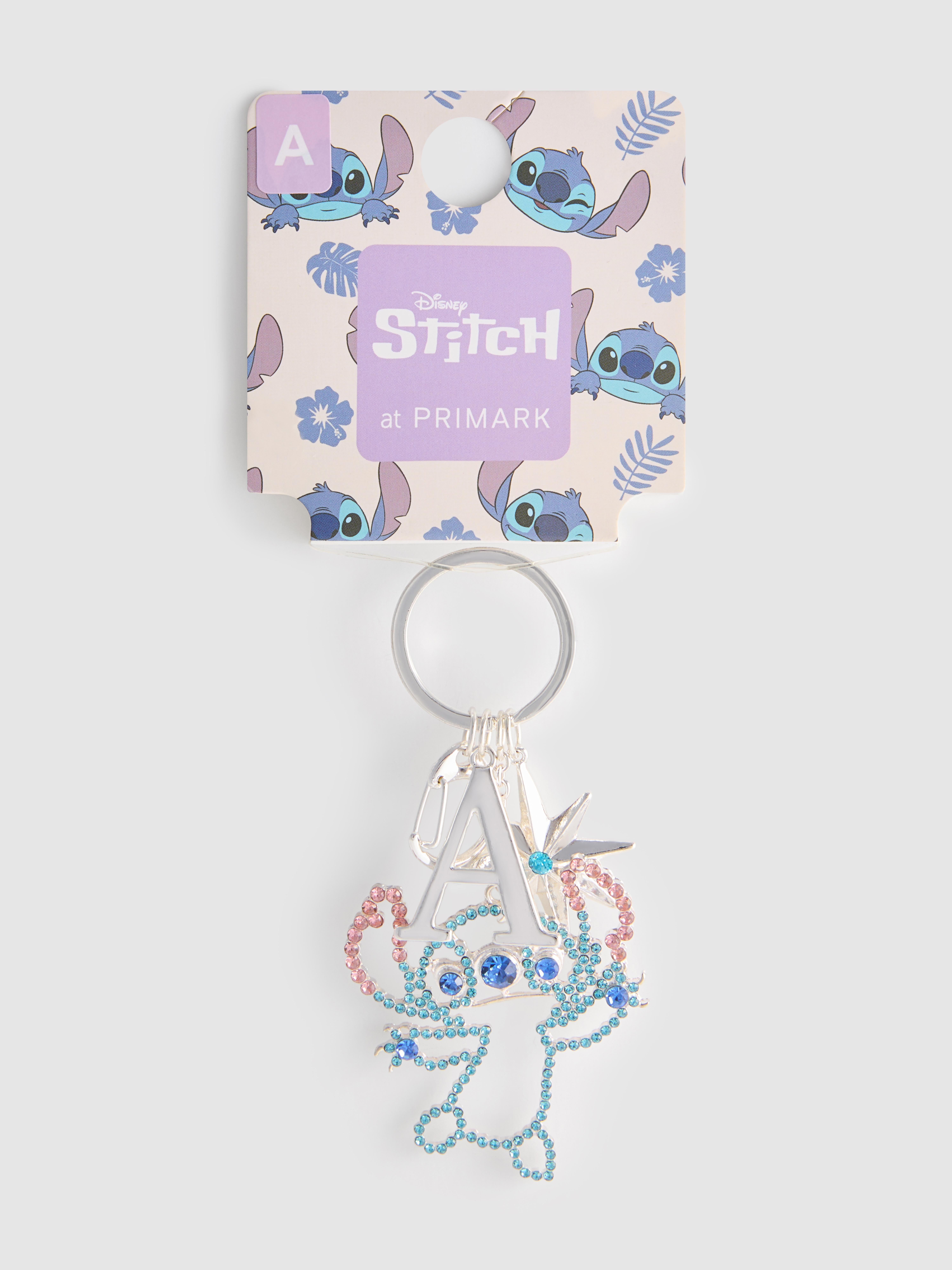 Disney’s Stitch Rhinestone Initial Keyring