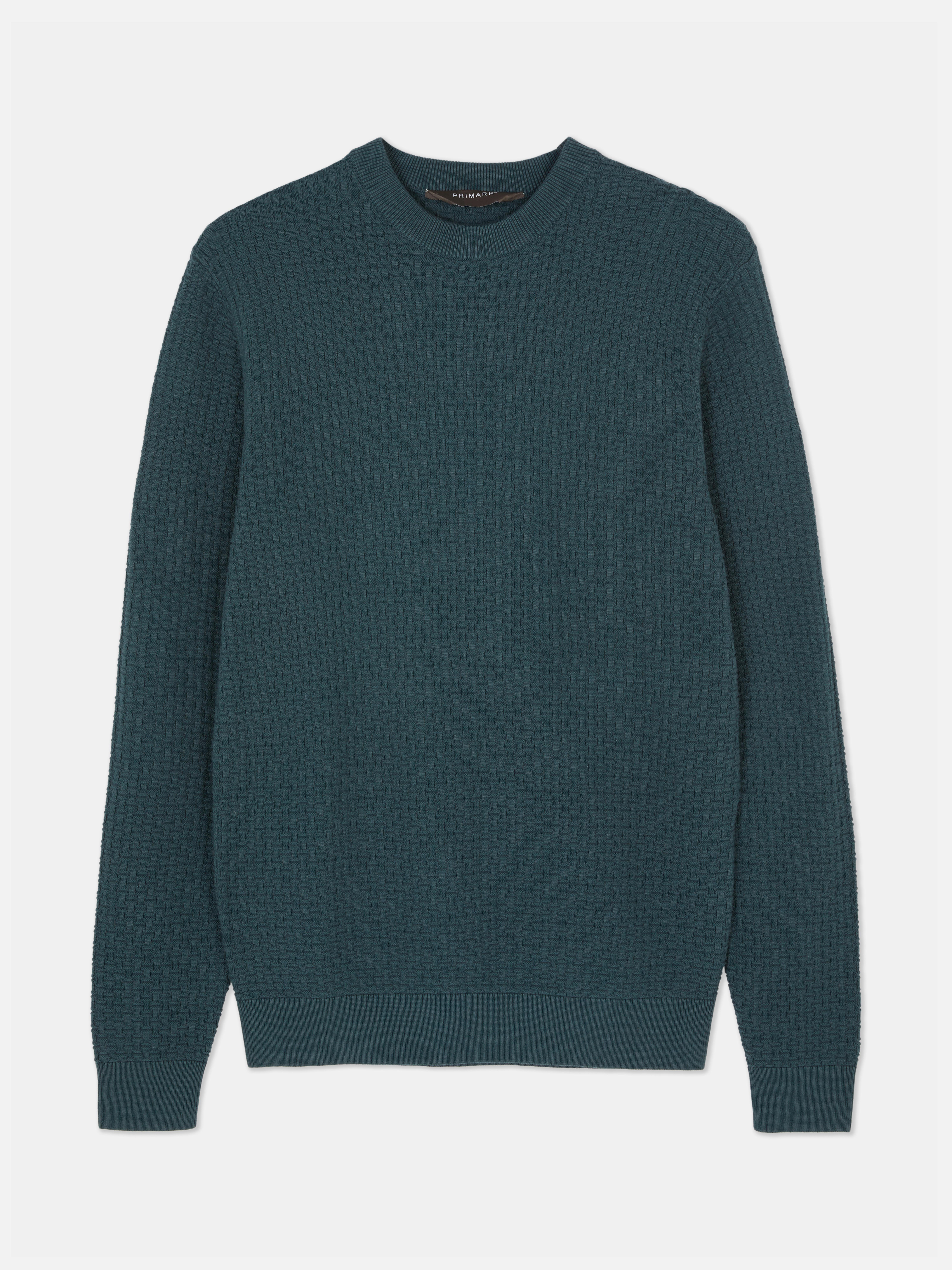 Textured Crew Neck Sweater