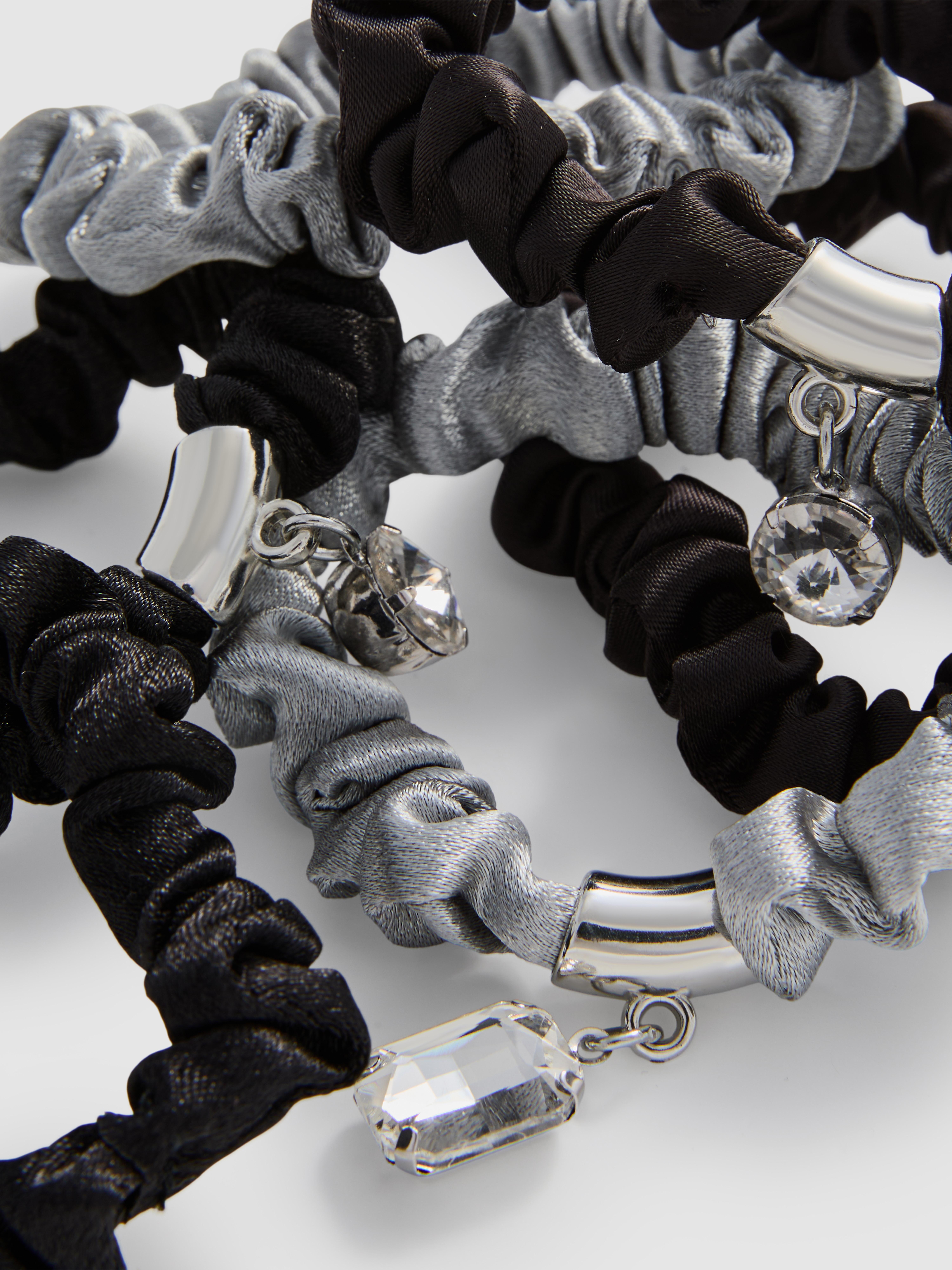 6pk Charm Hair Scrunchies