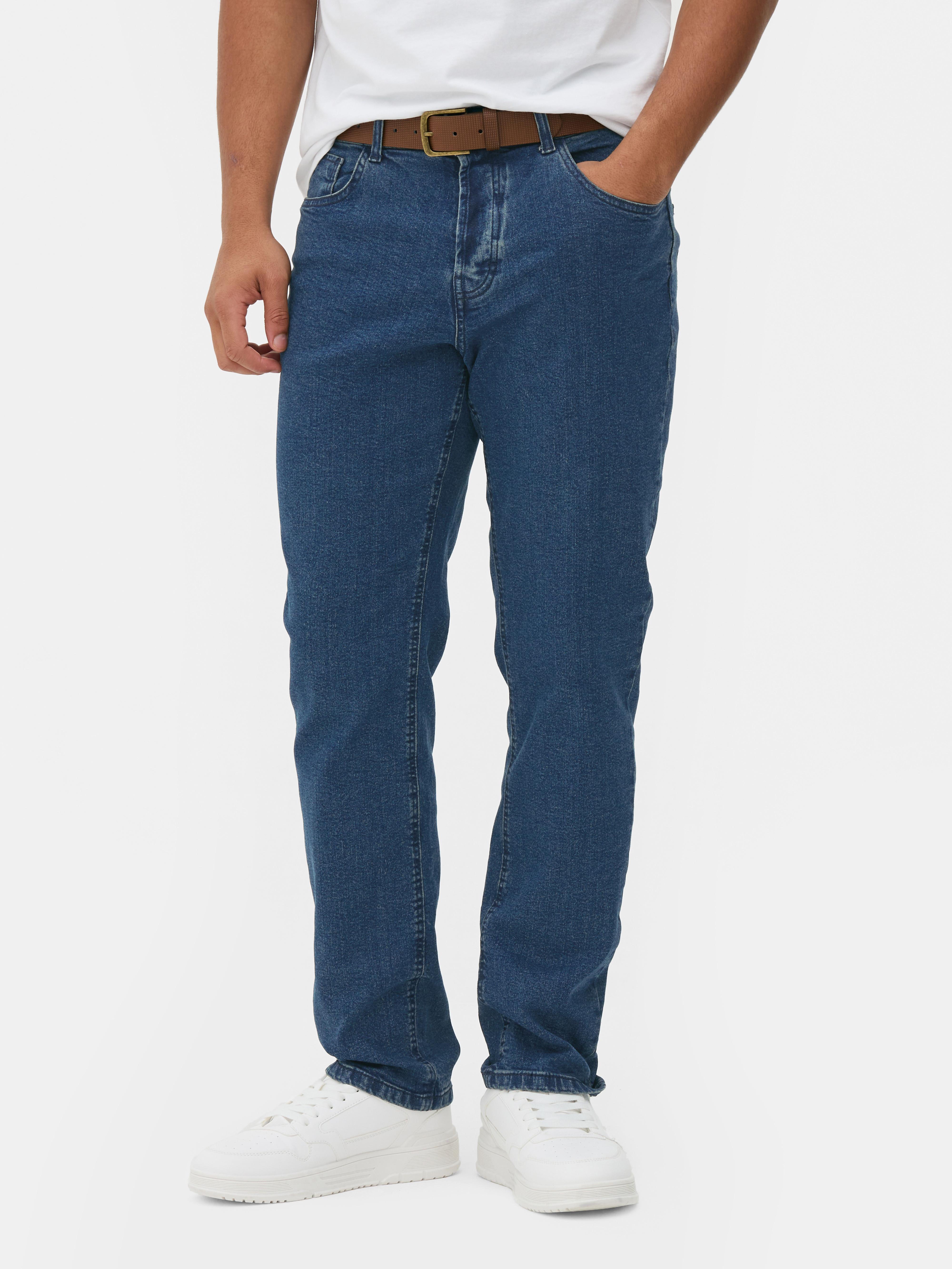 Mid-Rise Straight Leg Jeans