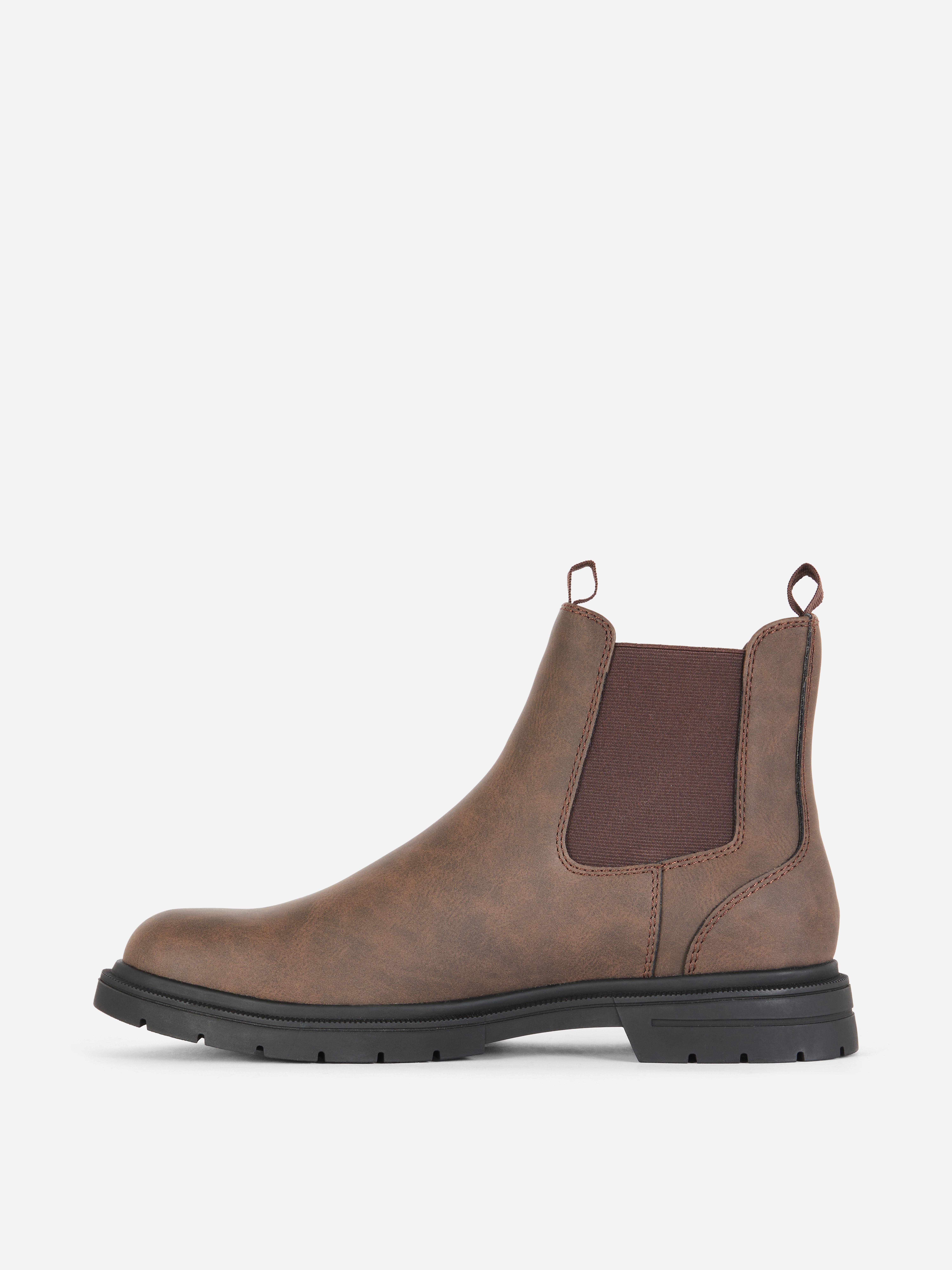 Faux Suede Chelsea Boot