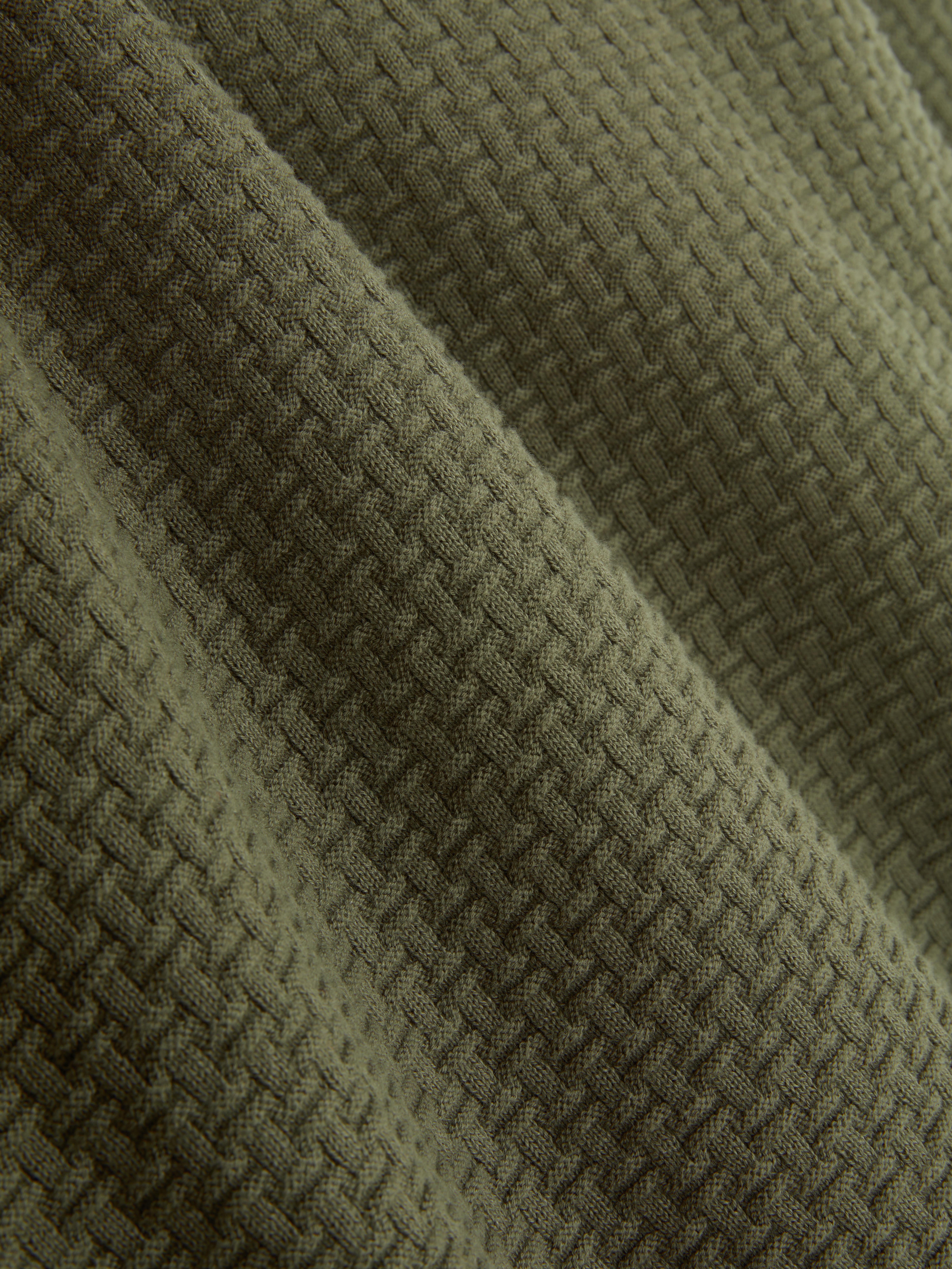 Textured Crew Neck Sweater