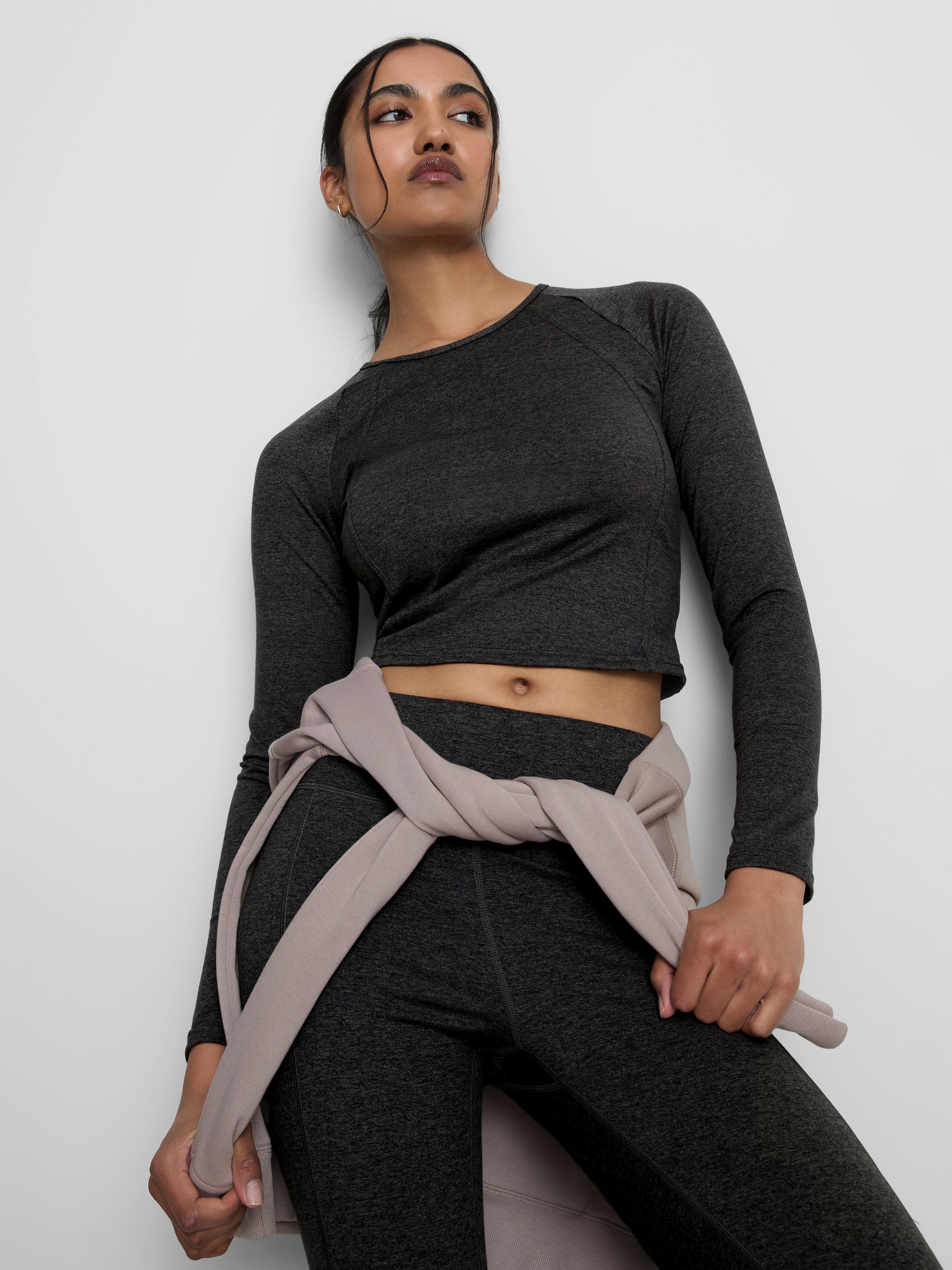 Cropped Marl Active Top