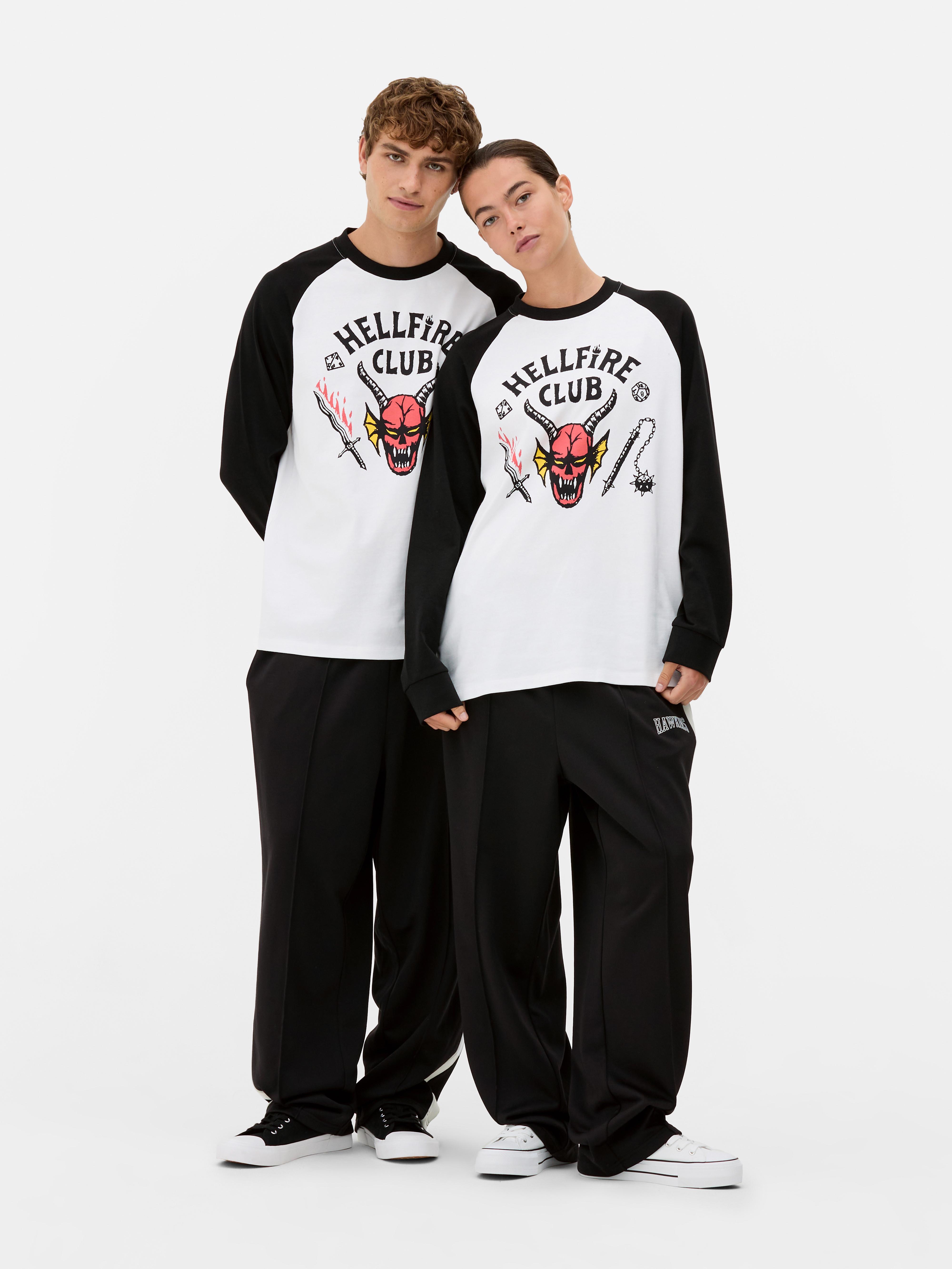 Stranger Things Hellfire Club Raglan T-Shirt