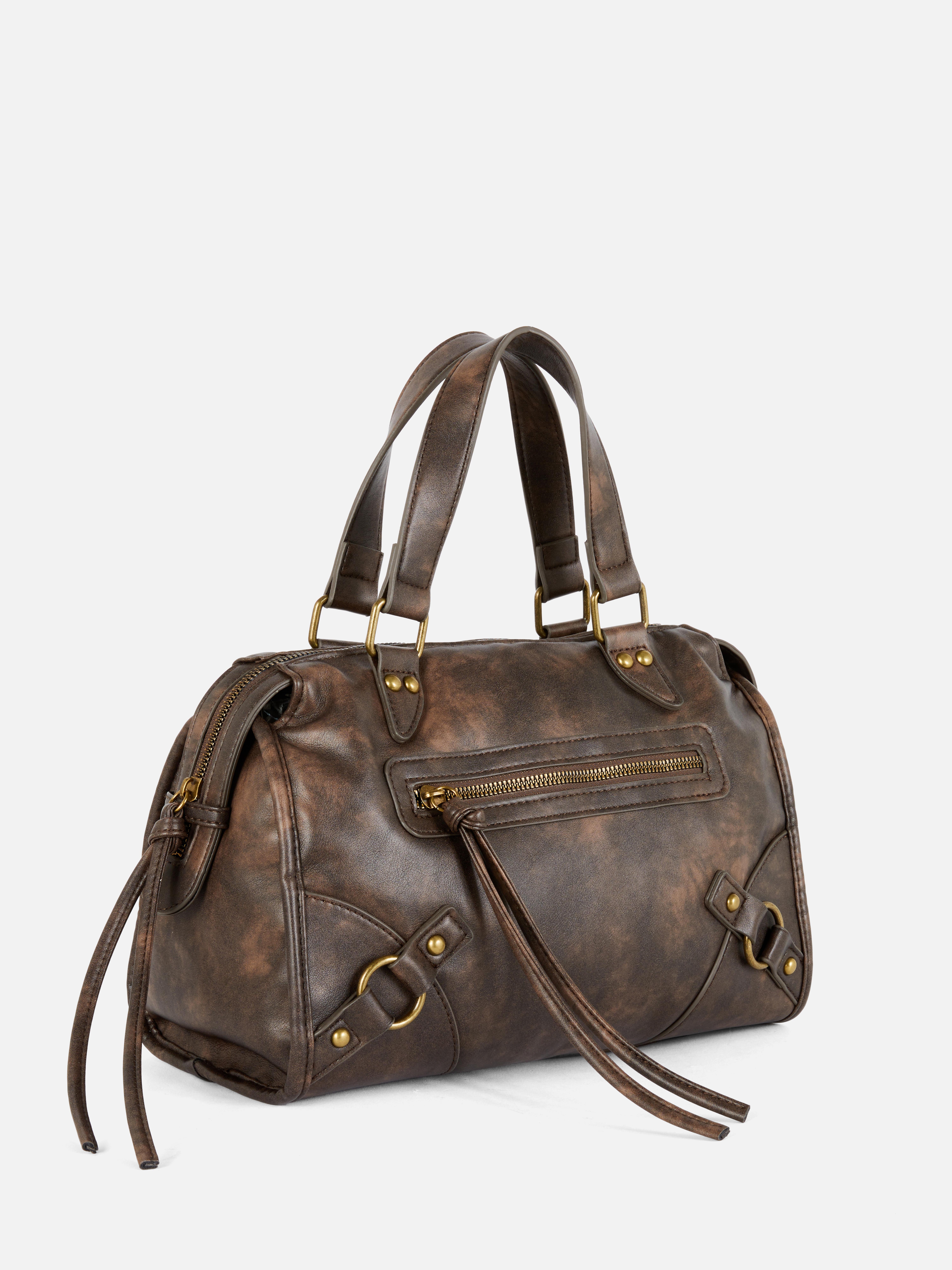 Distressed Midi Tote Bag