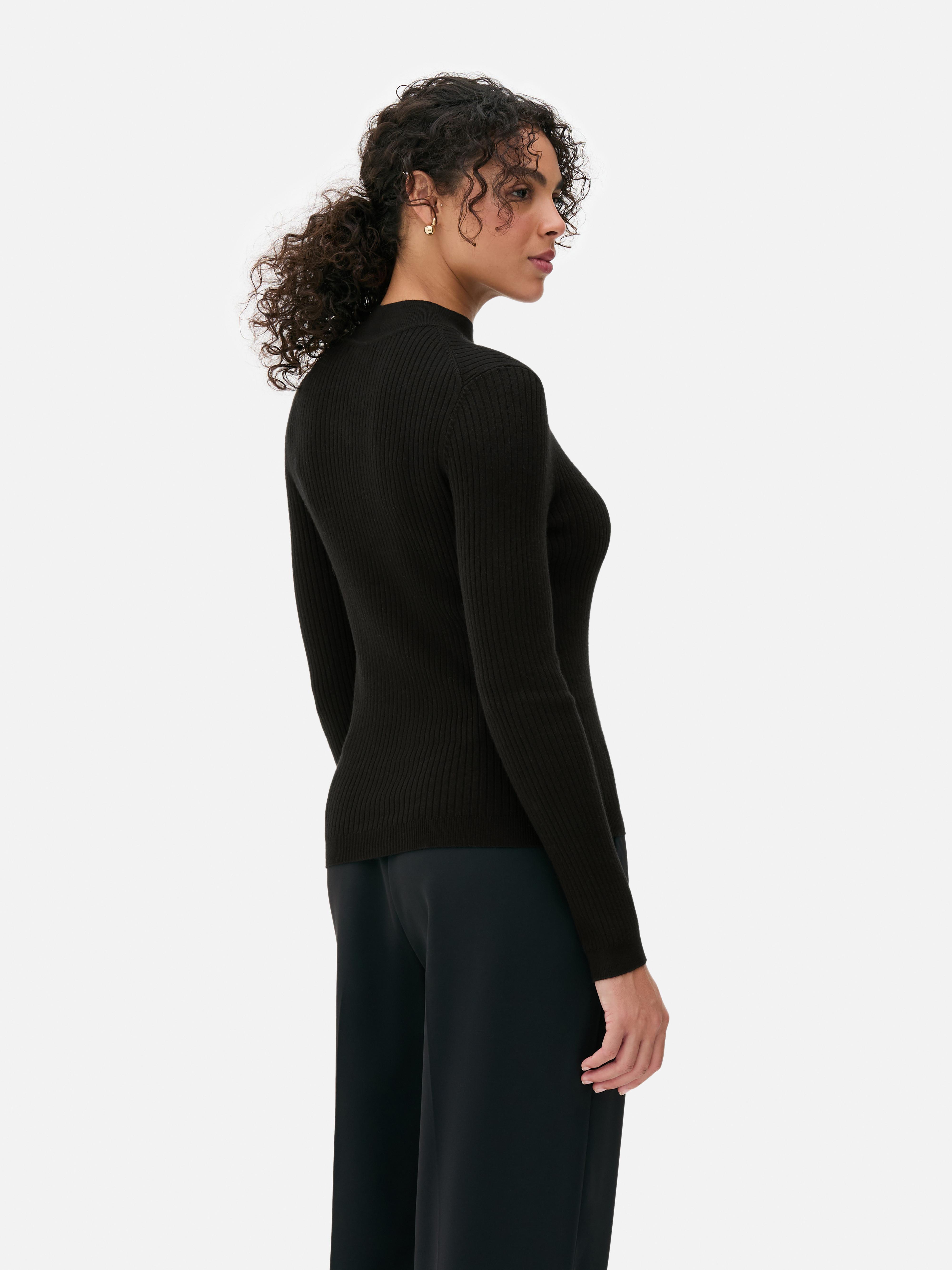 Ribbed Turtleneck Sweater