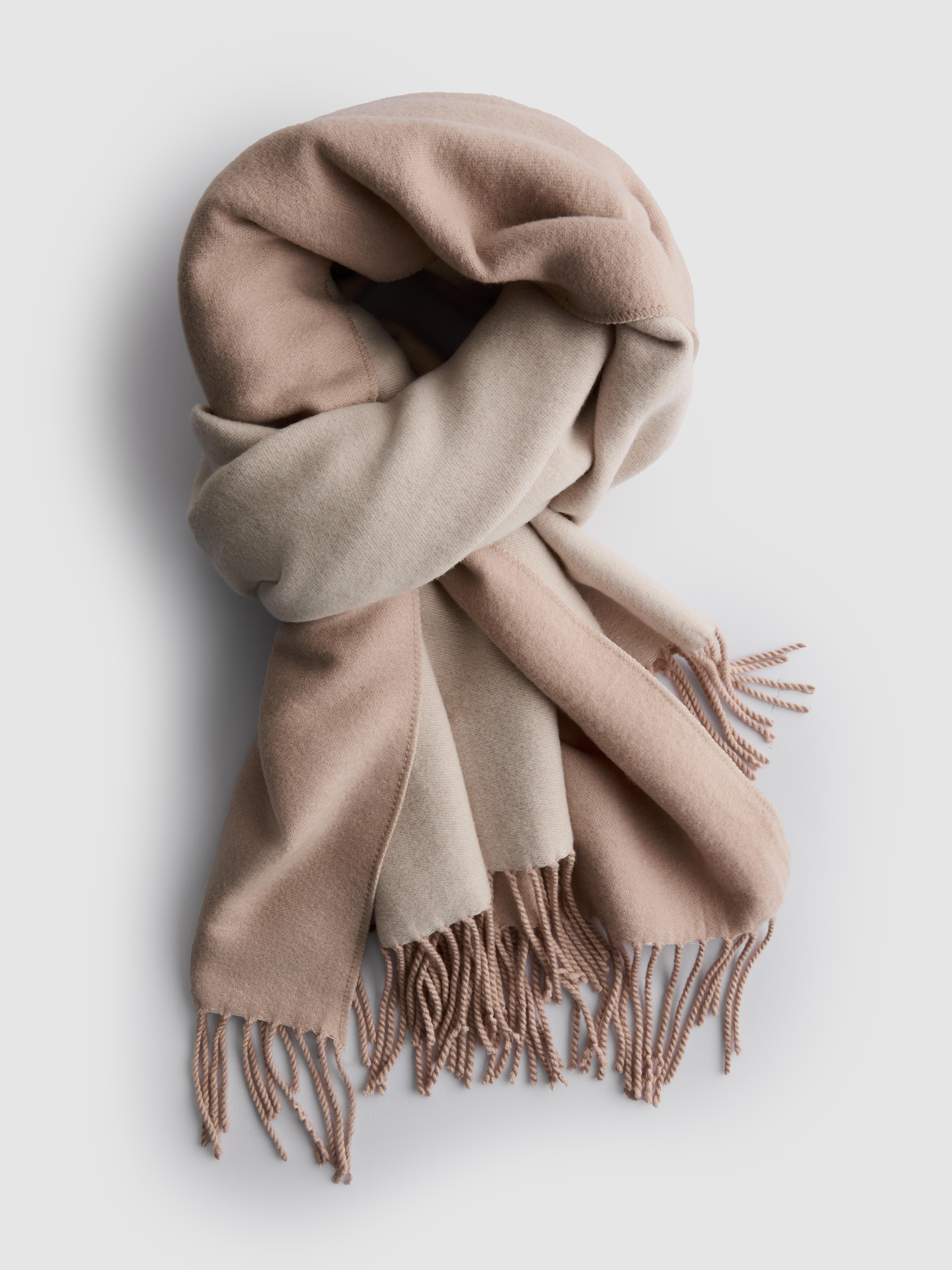 Tassel Two-Tone Scarf