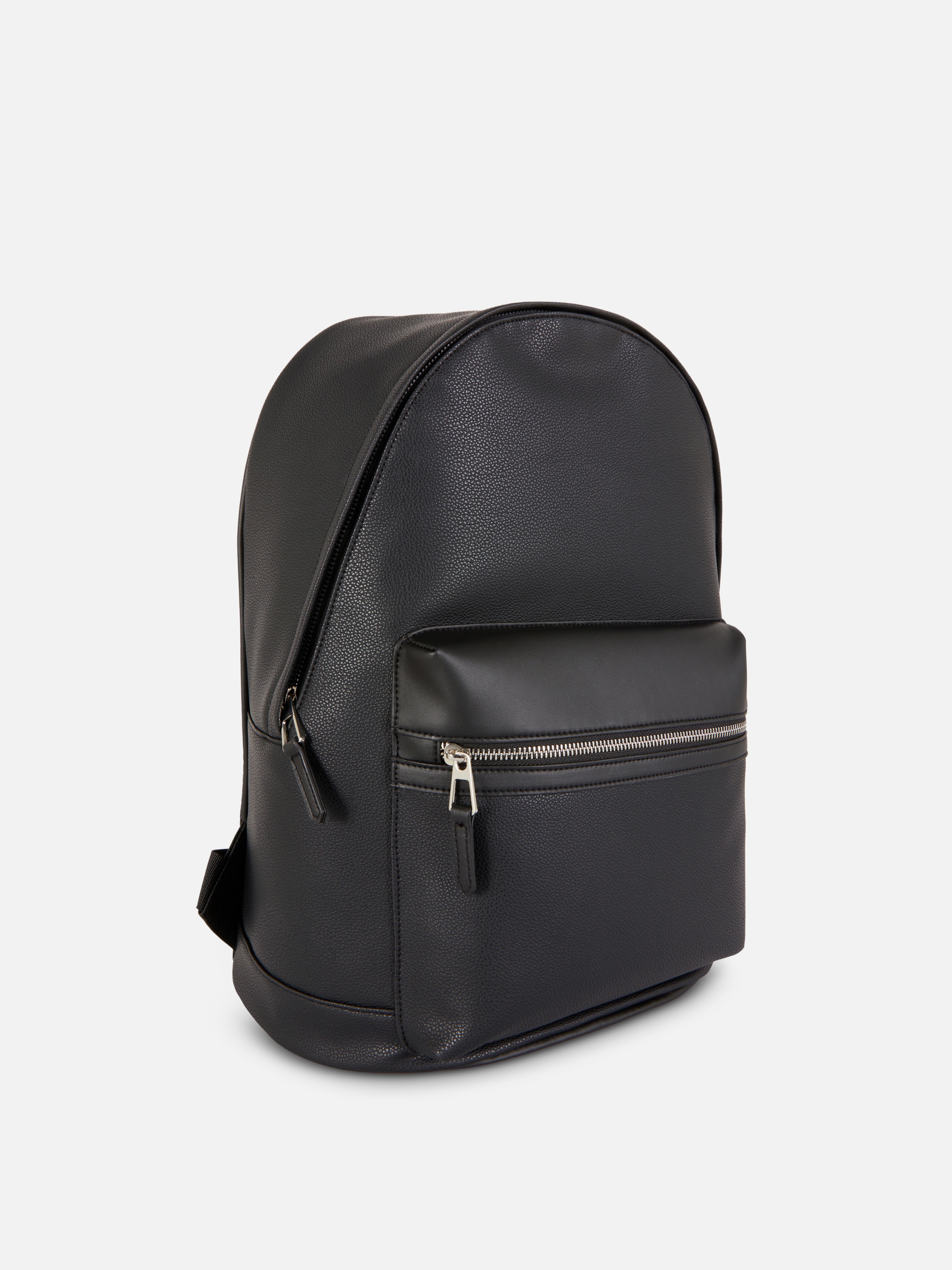 Faux Leather Backpack