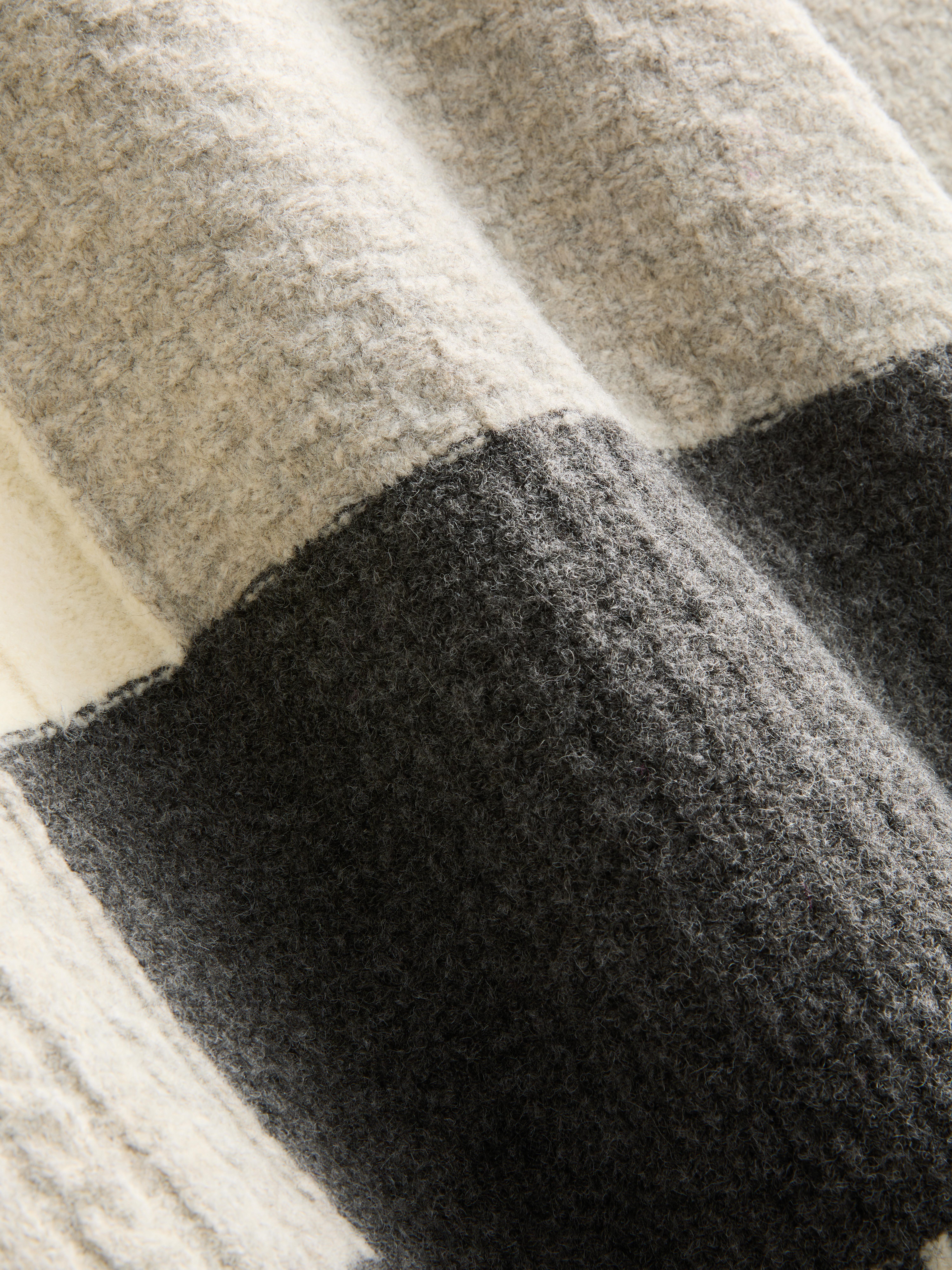 Patchwork Cable Knit Sweater