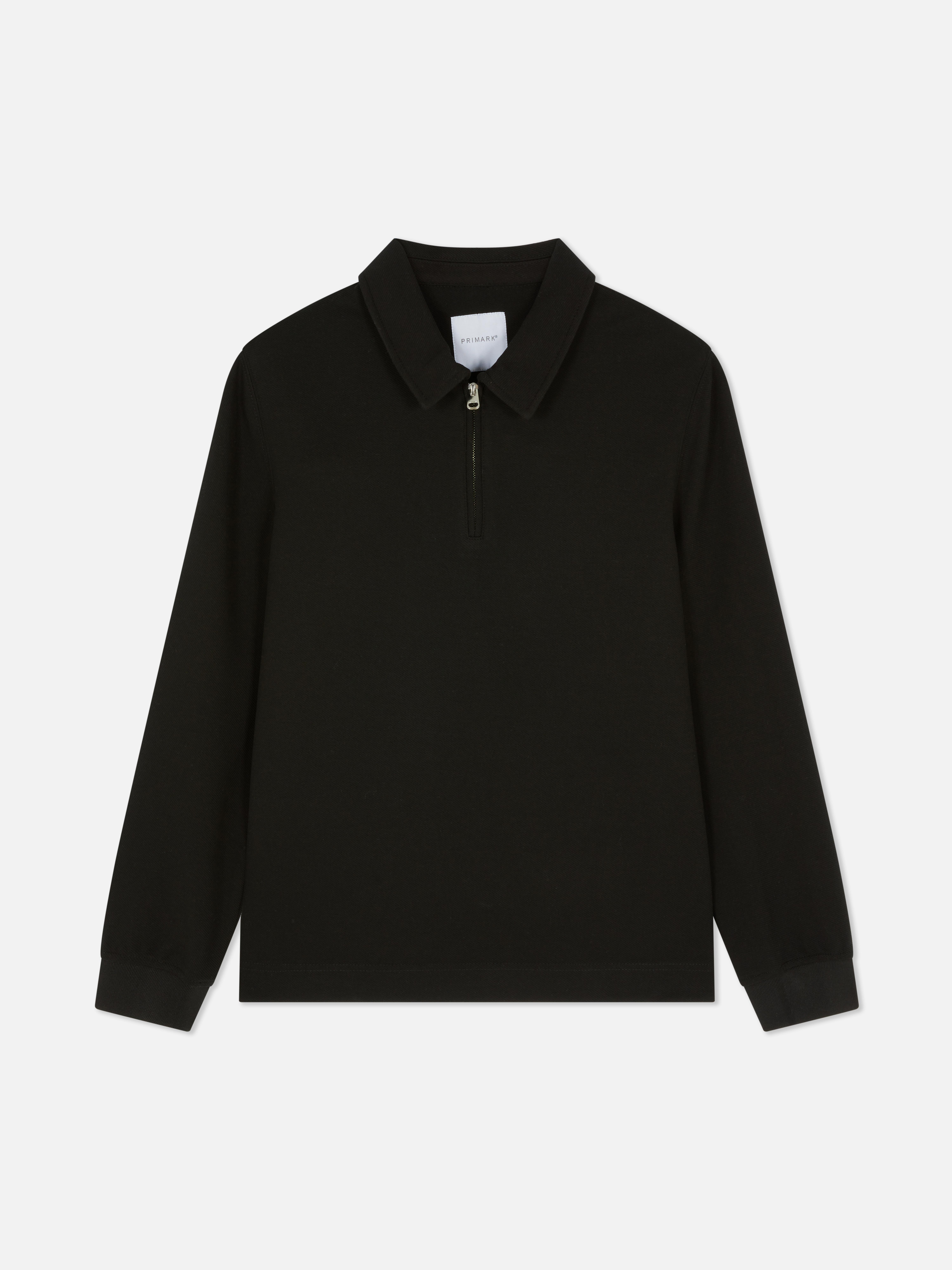 Twill Long Sleeve Polo Shirt