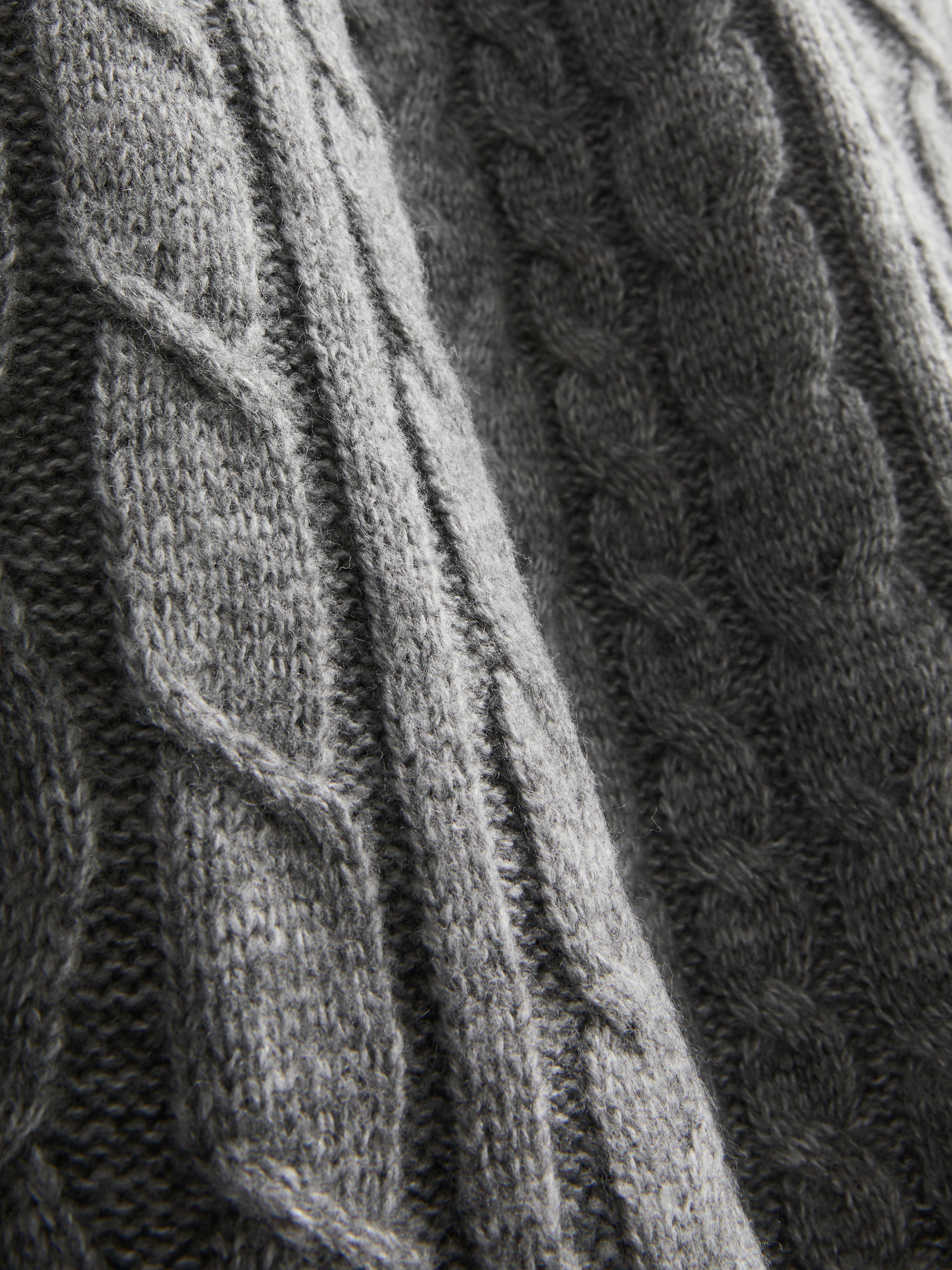 Cable Knit Mini Sweater Dress