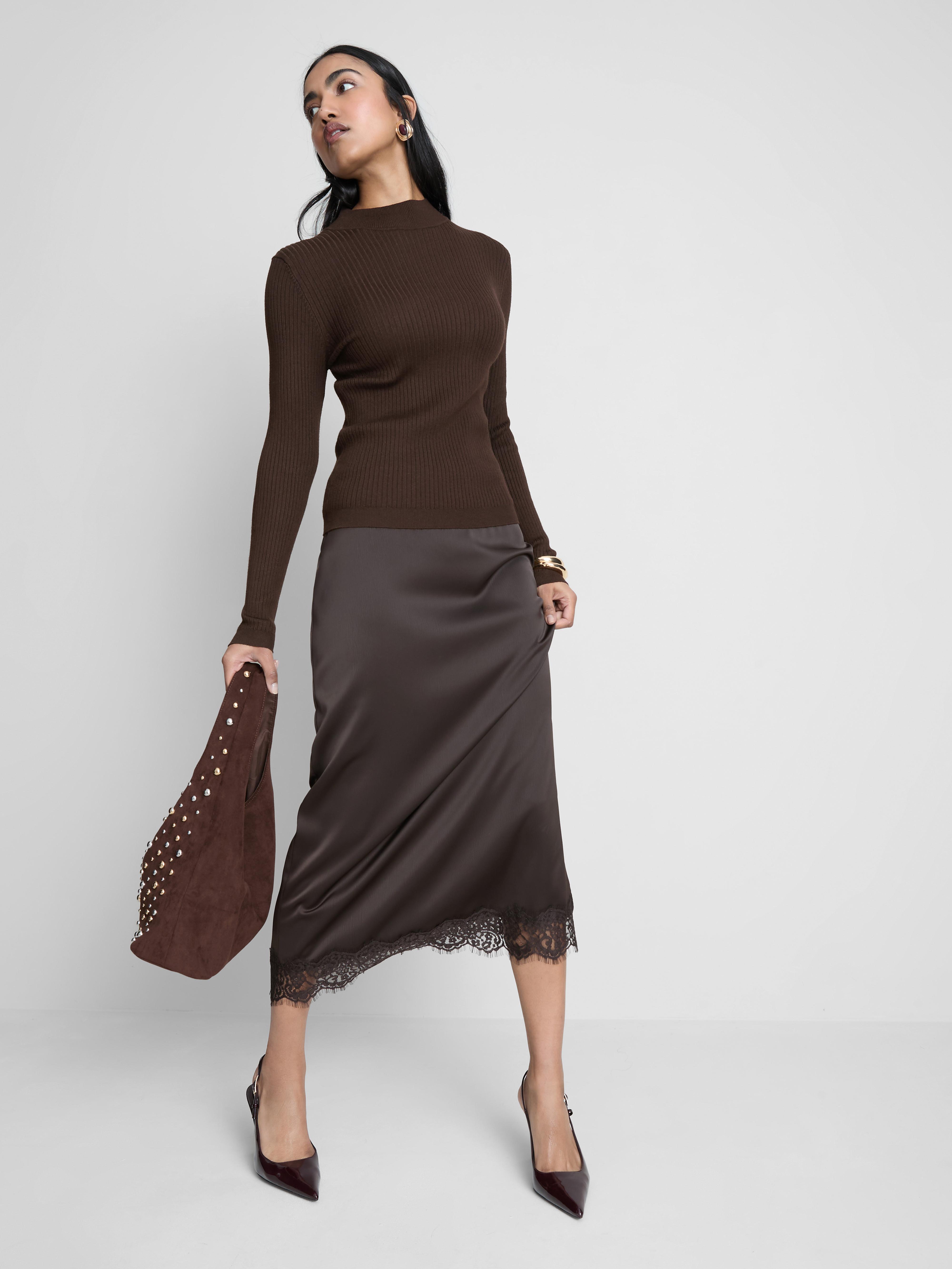 Ribbed Turtleneck Sweater