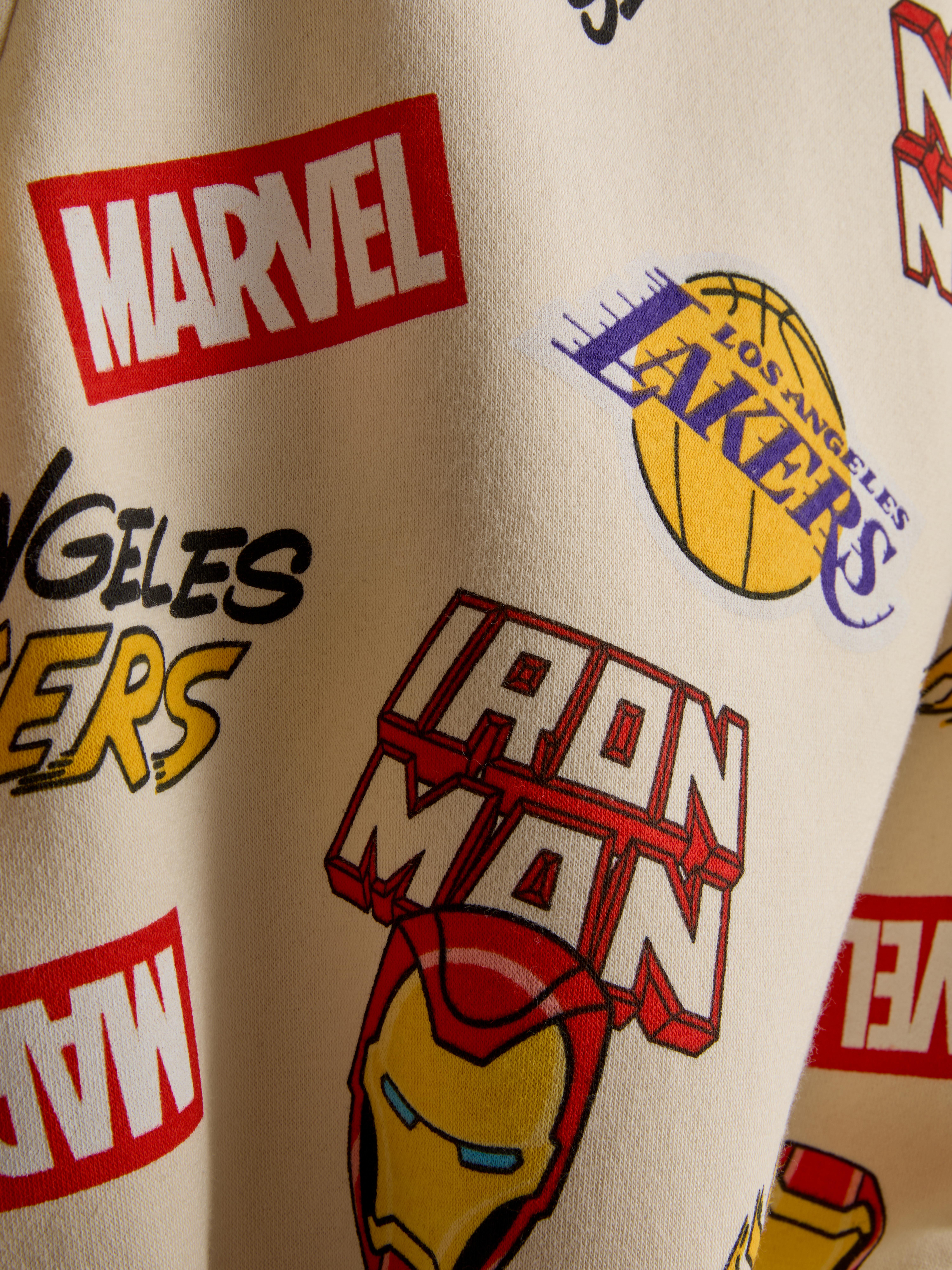 1.5-8yrs | Los Angeles Lakers X Iron-Man Sweatshirt and Sweatpants Set