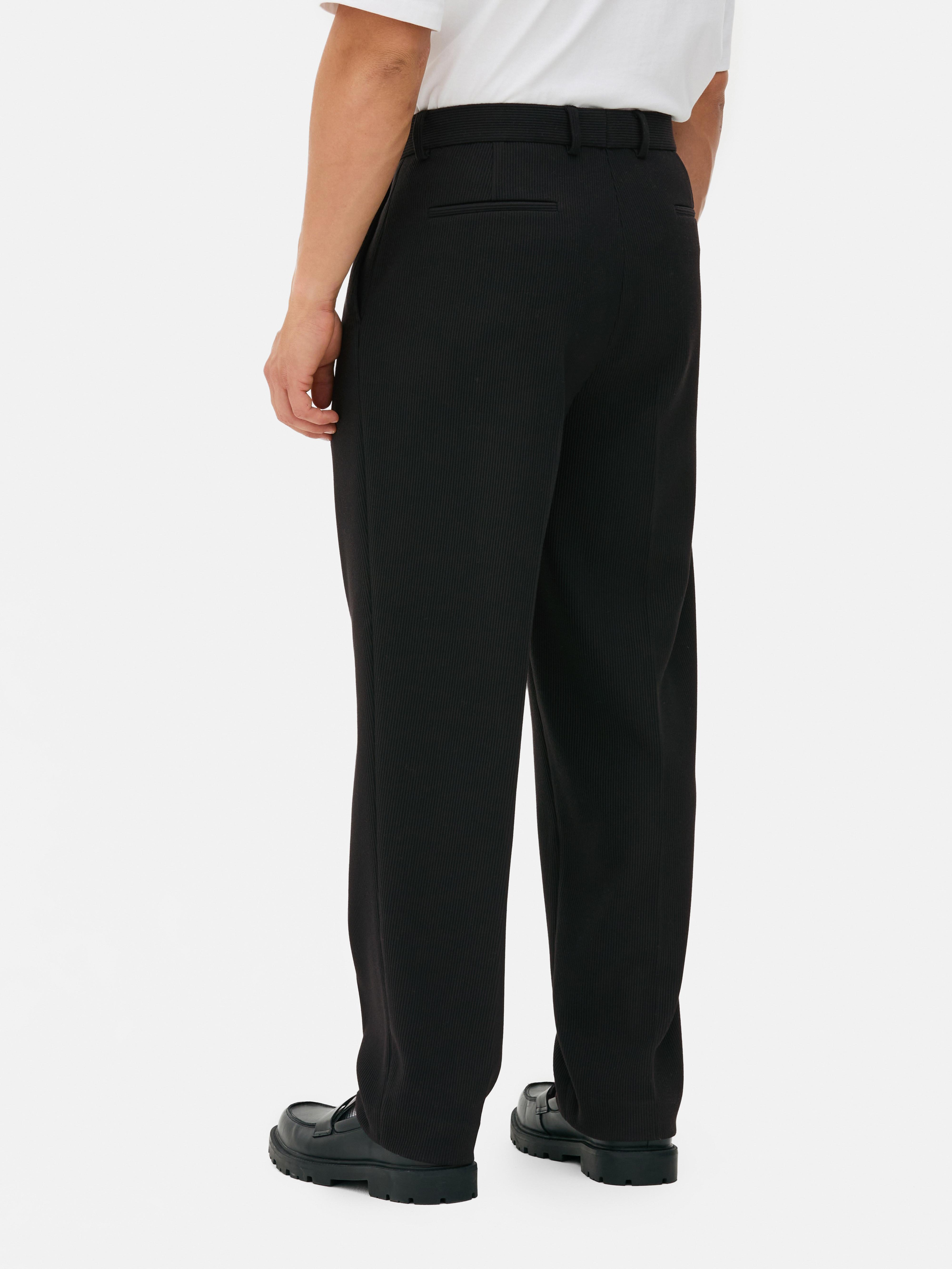 Slim Fit Plisse Pants