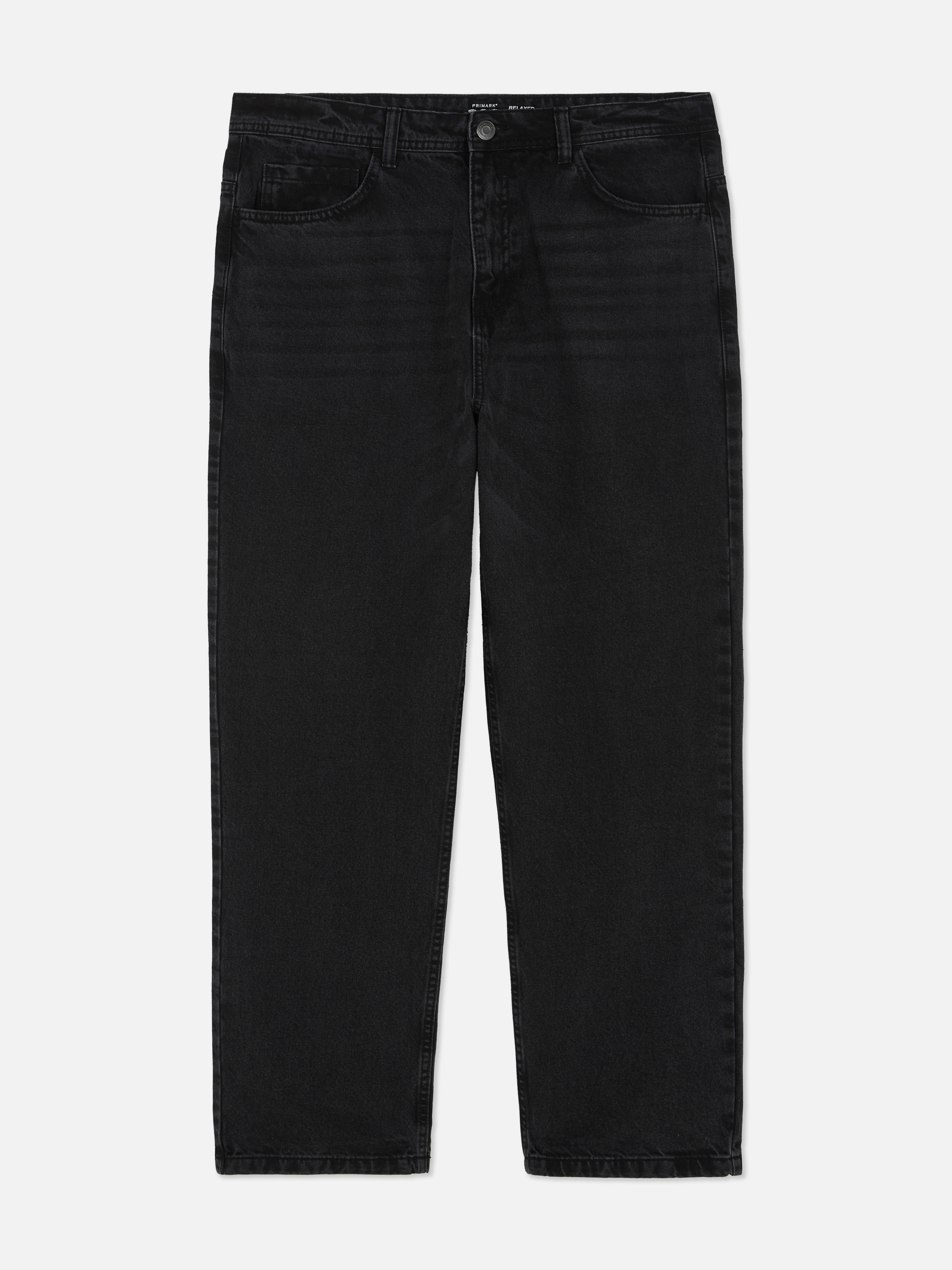Mid-Rise Relaxed Straight Leg Jeans