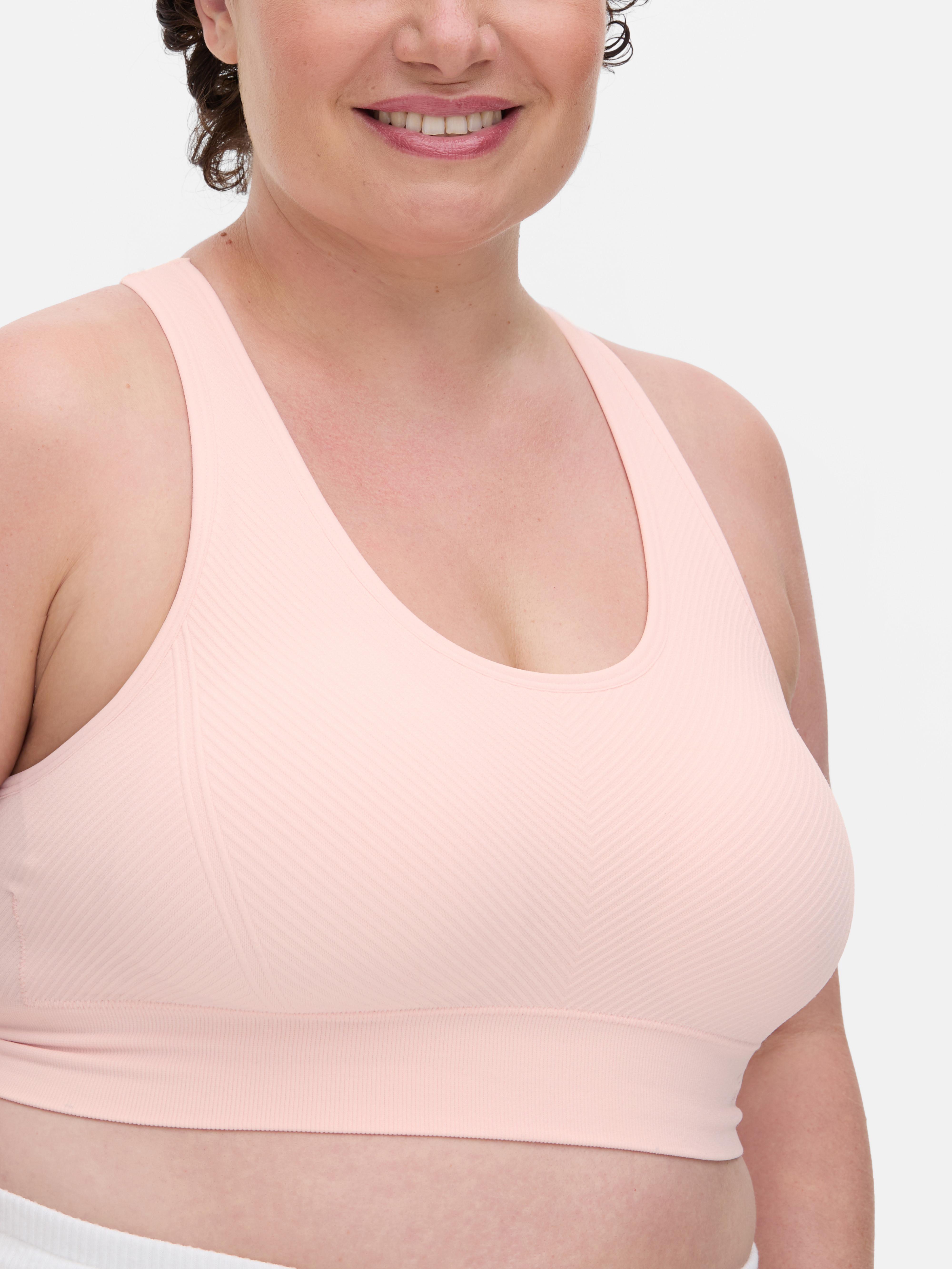 3pk Breast Cancer Awareness Seamless Racerback Sports Bras