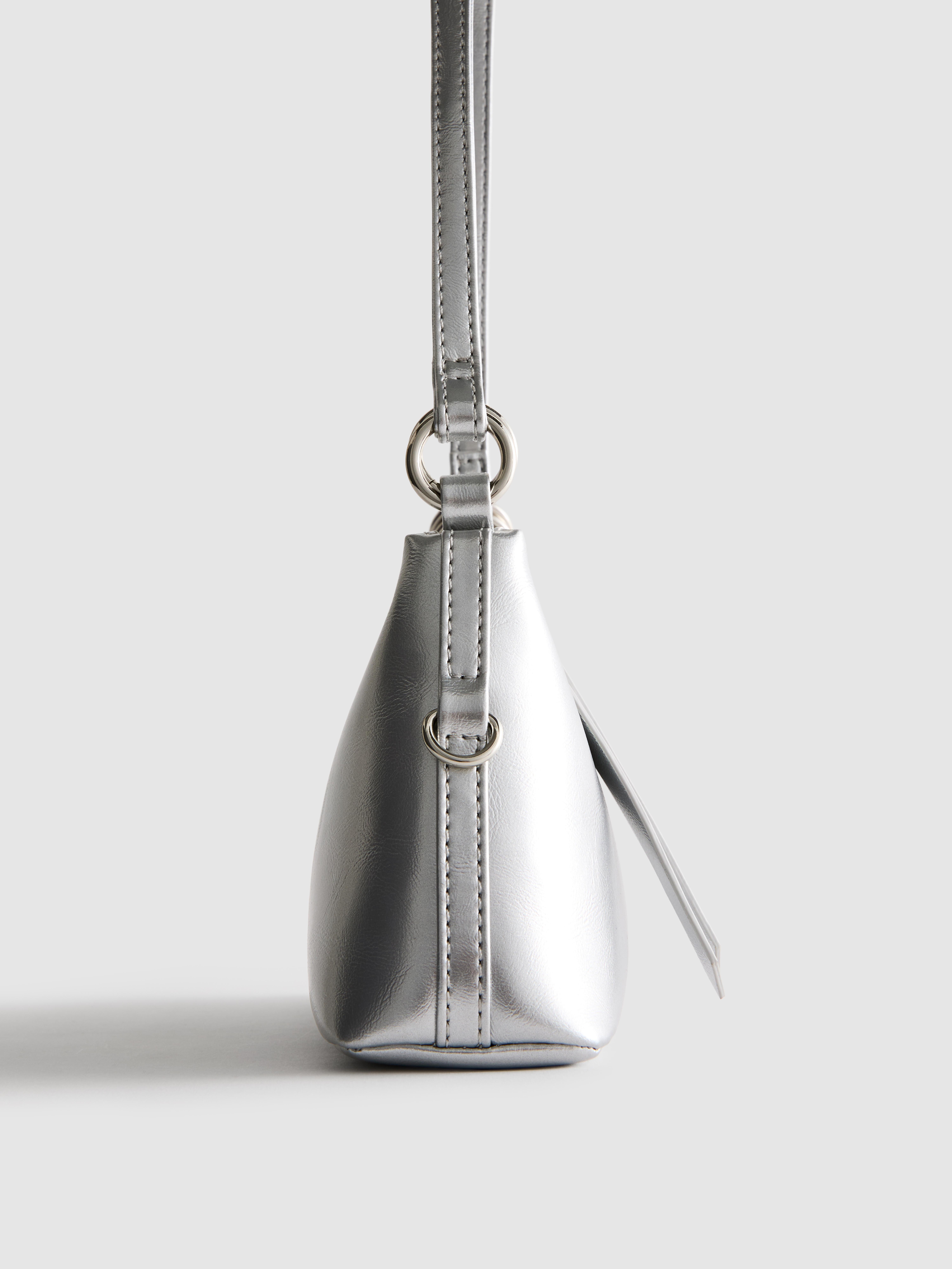 Faux Leather Shoulder Bag