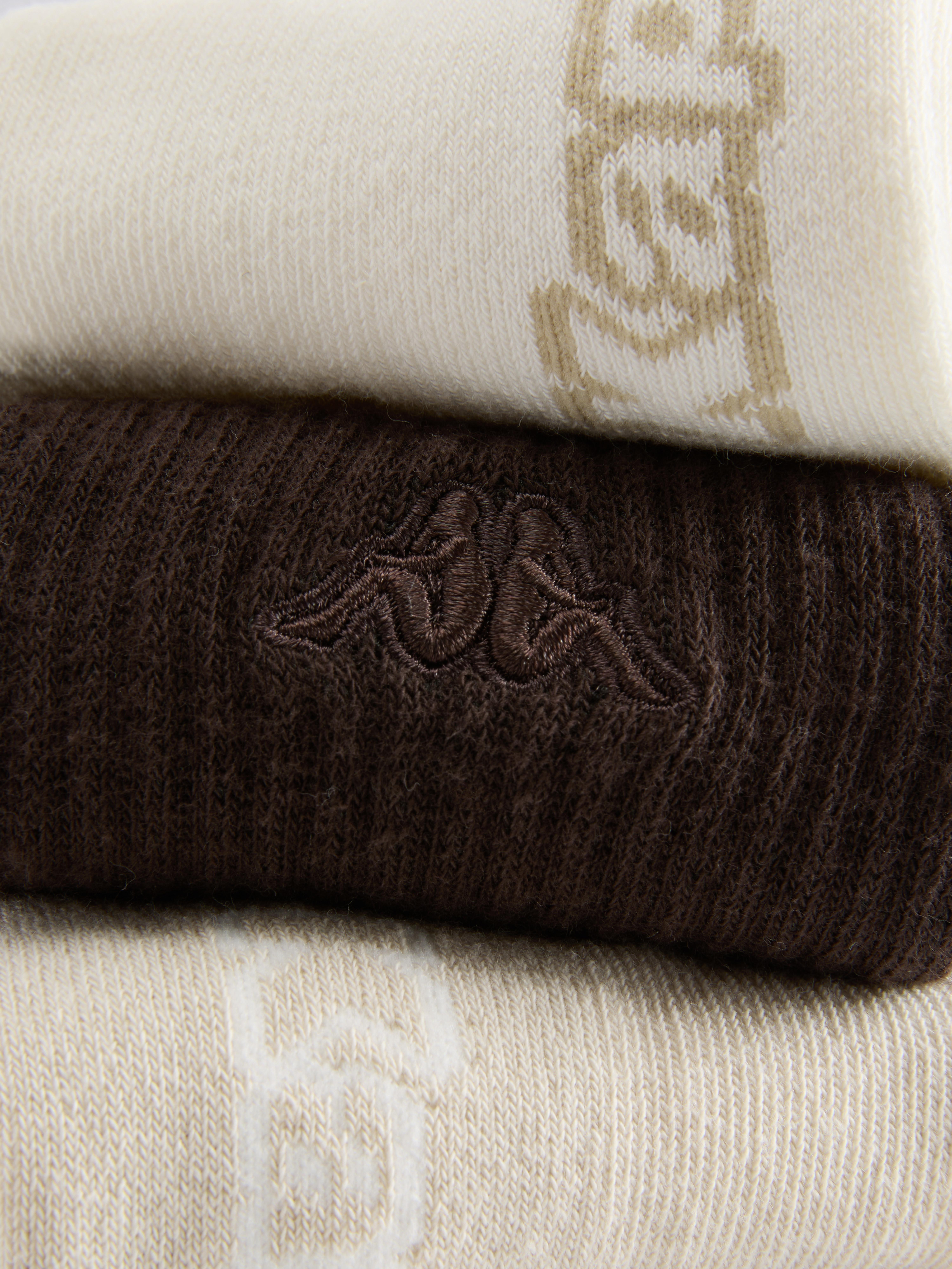 3pk Kappa Neutral Crew Socks