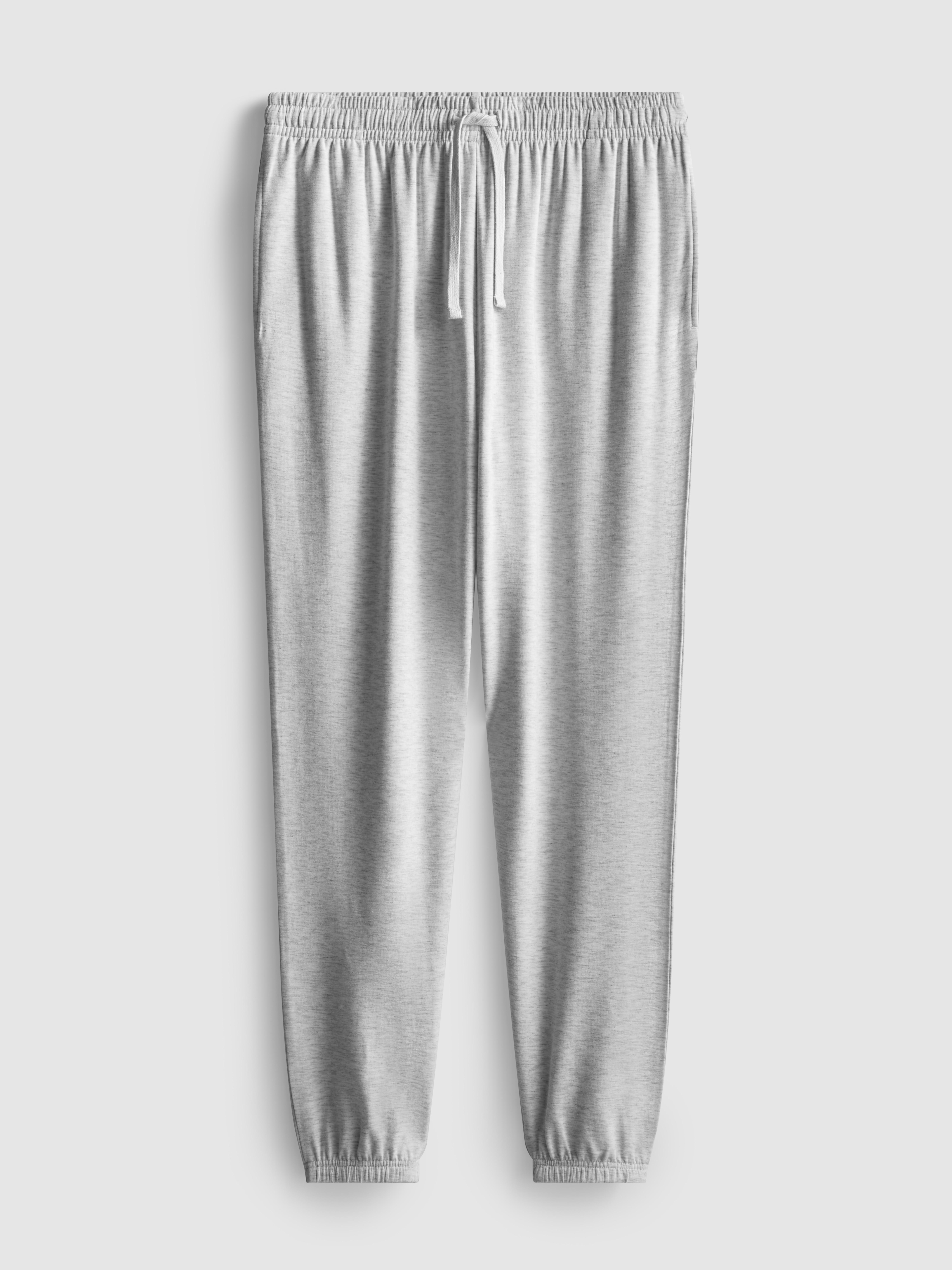 Cuffed-Leg Drawstring Pajama Bottoms