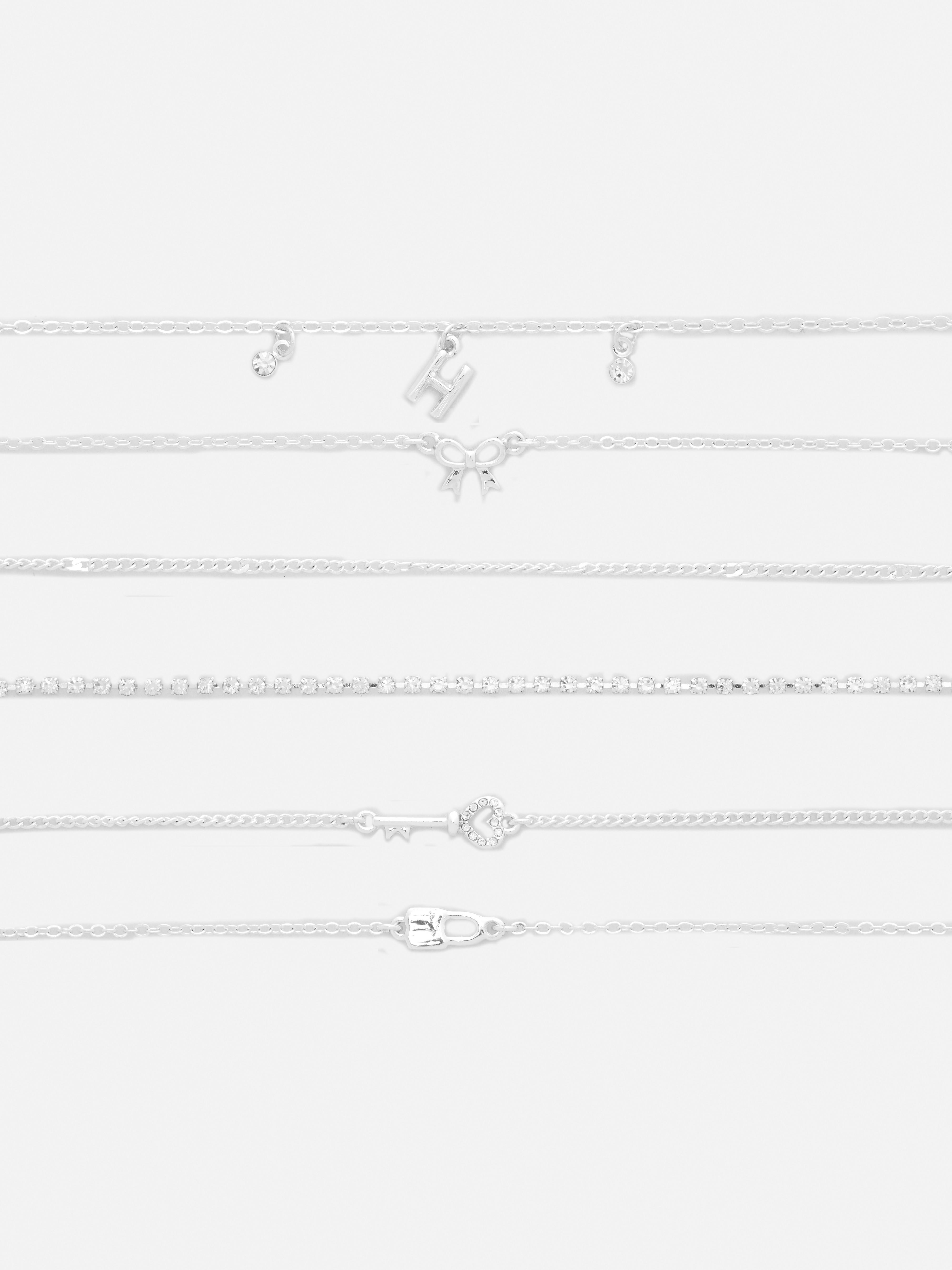 6pk Initial Friendship Bracelets