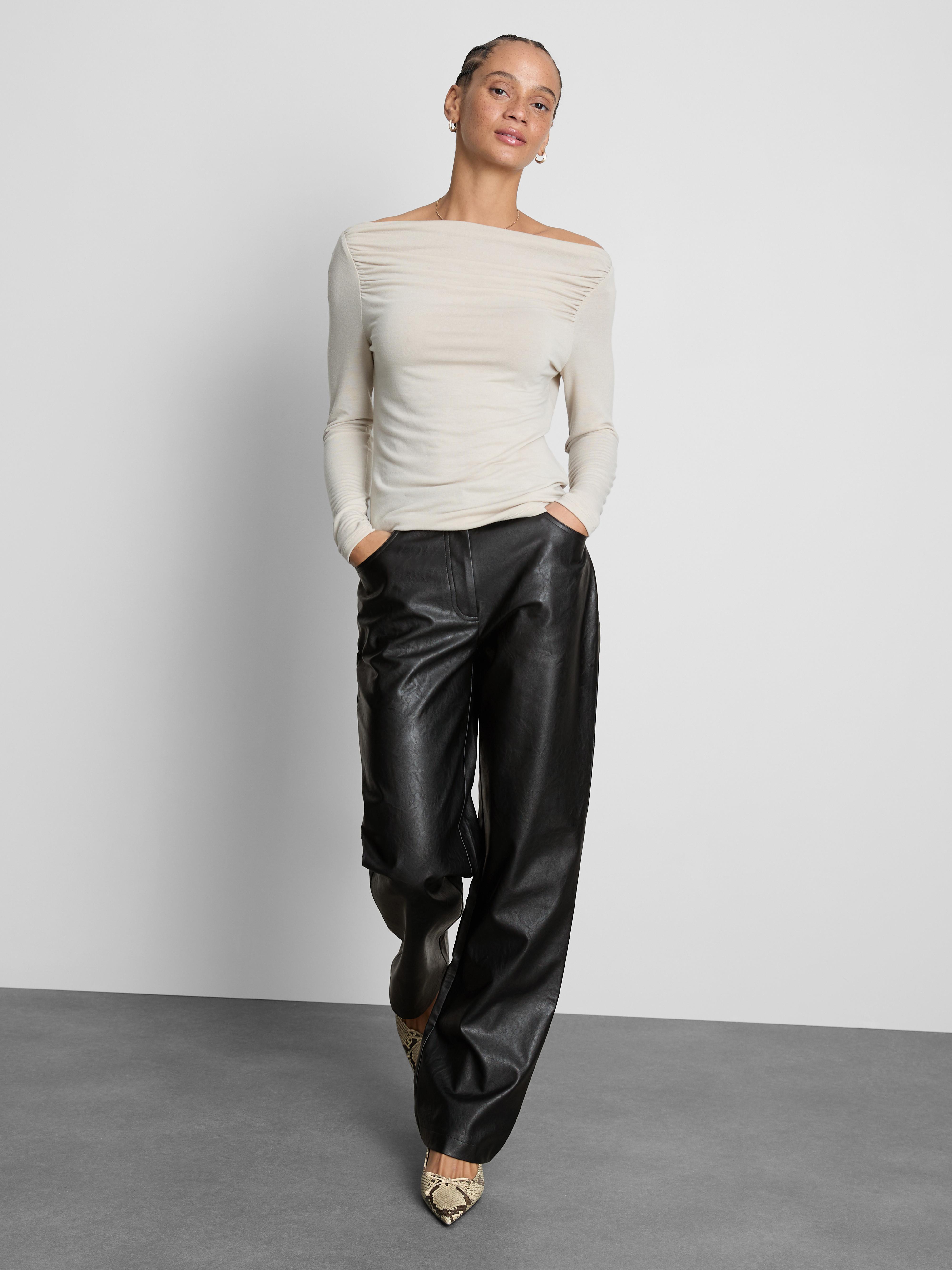 Faux Leather Pants