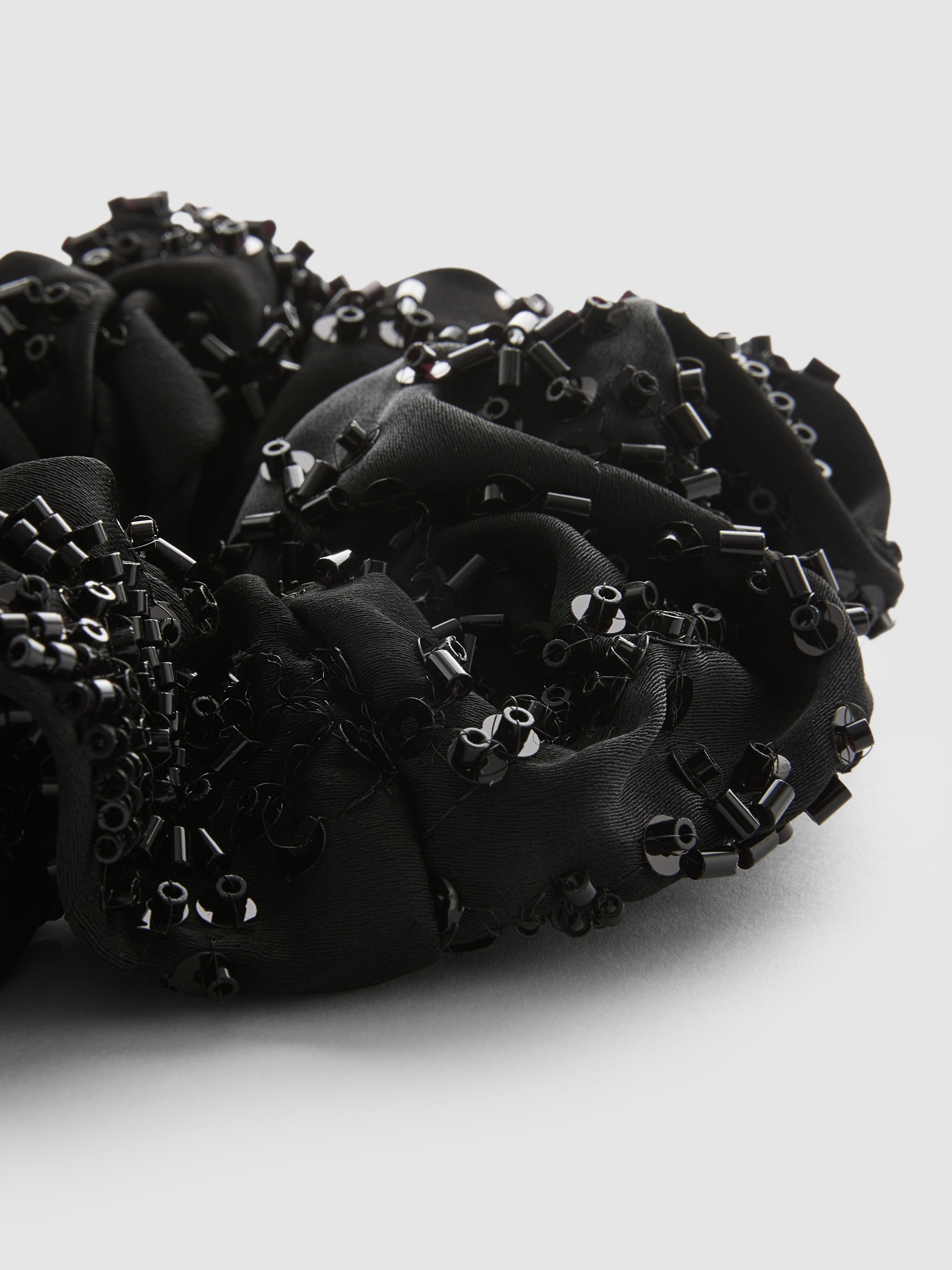 Bead Embellished Hair Scrunchie