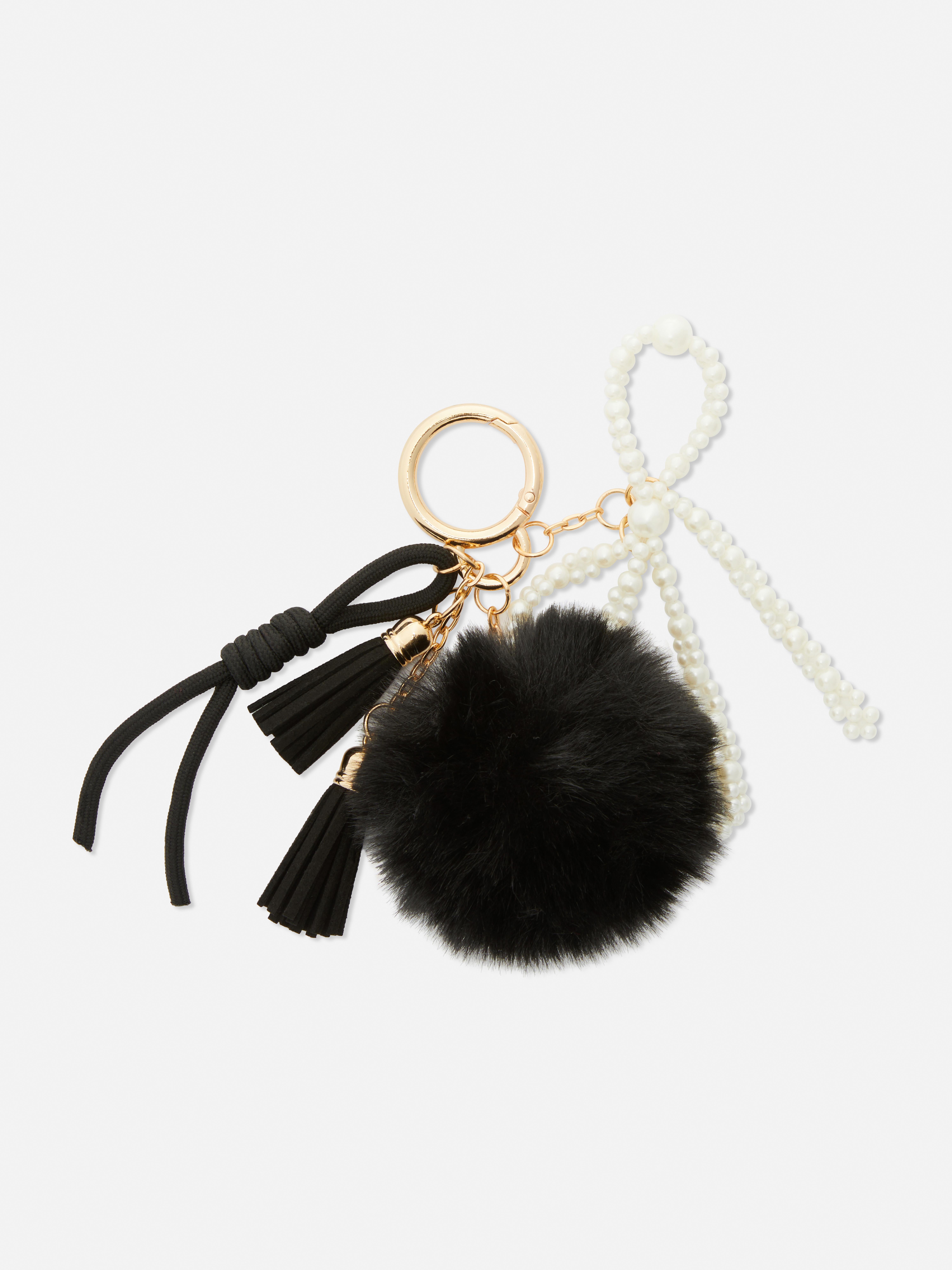 Pompom Pearl Bag Charm