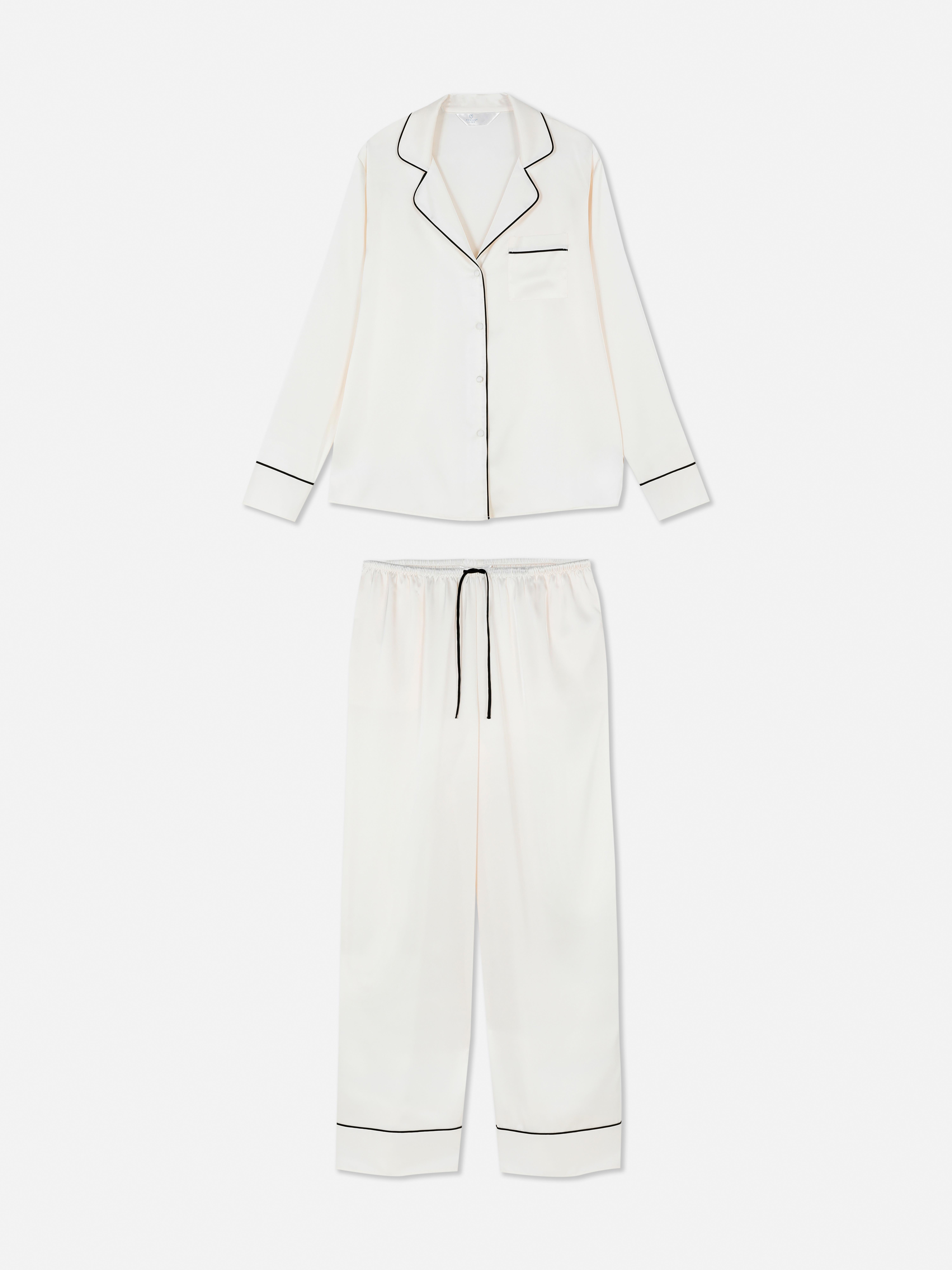 Satin Boyfriend Pajama Set