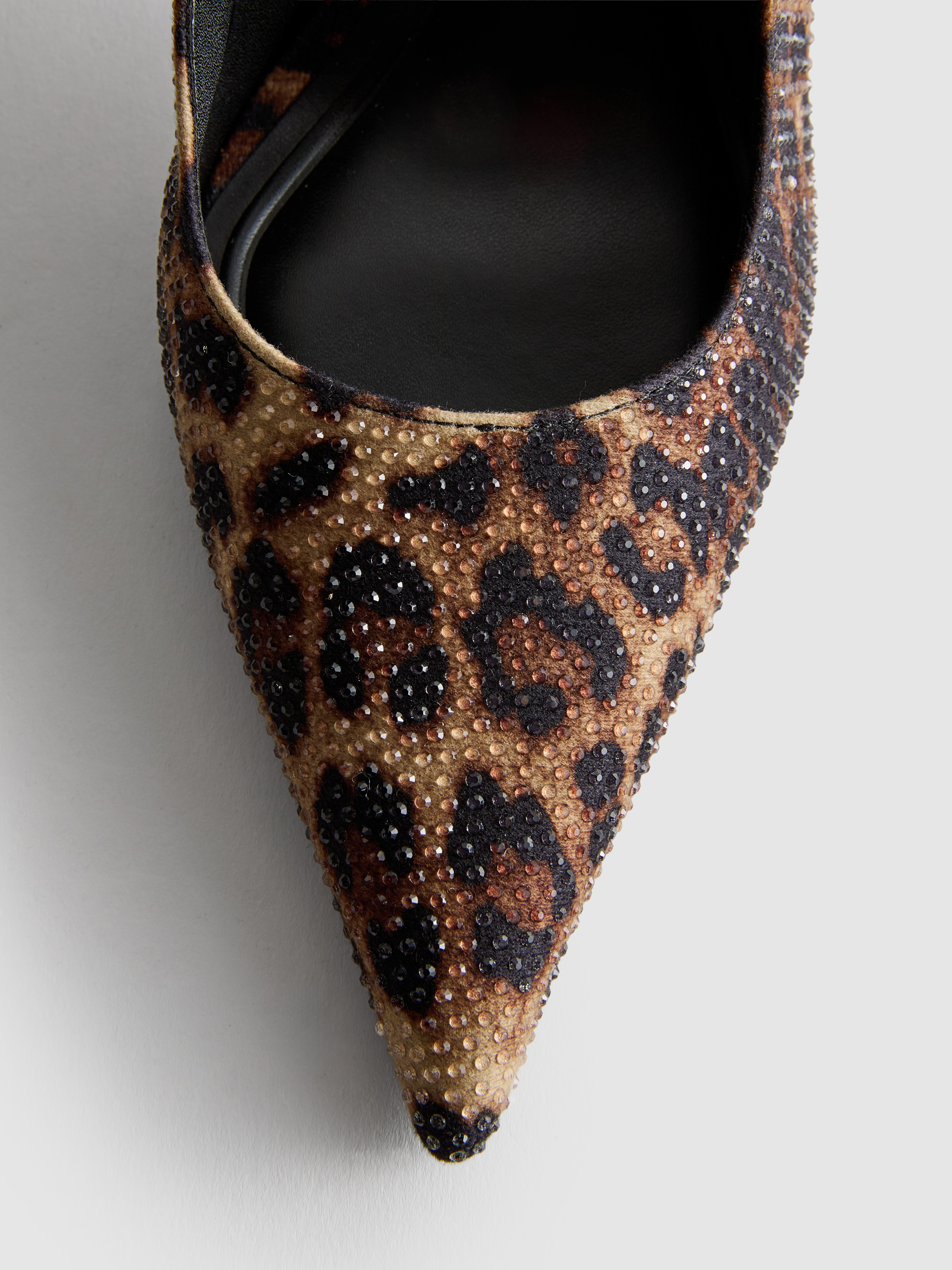 Hot Fix Sling Back Court Heels