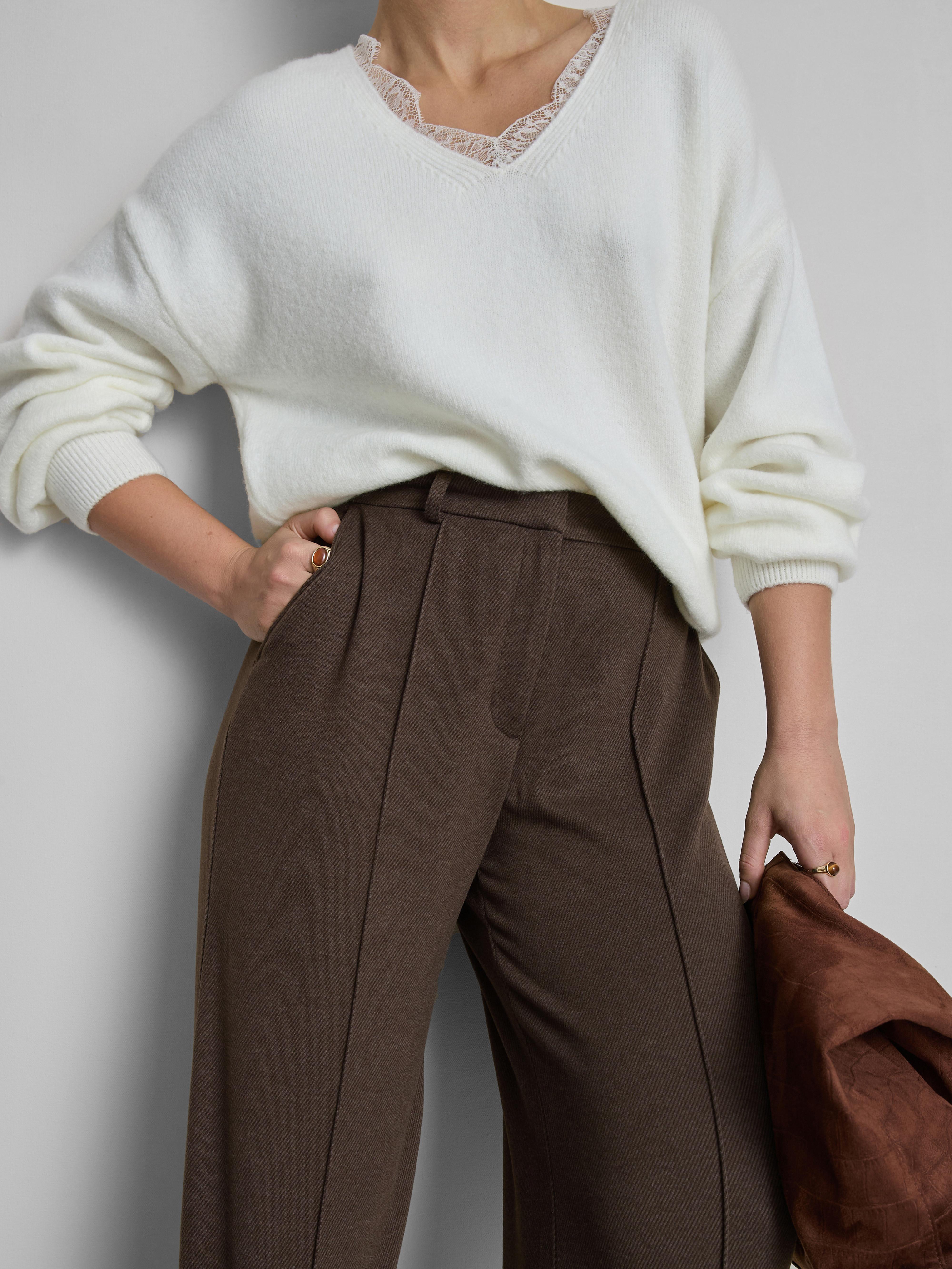 Tailored Straight Leg Pants