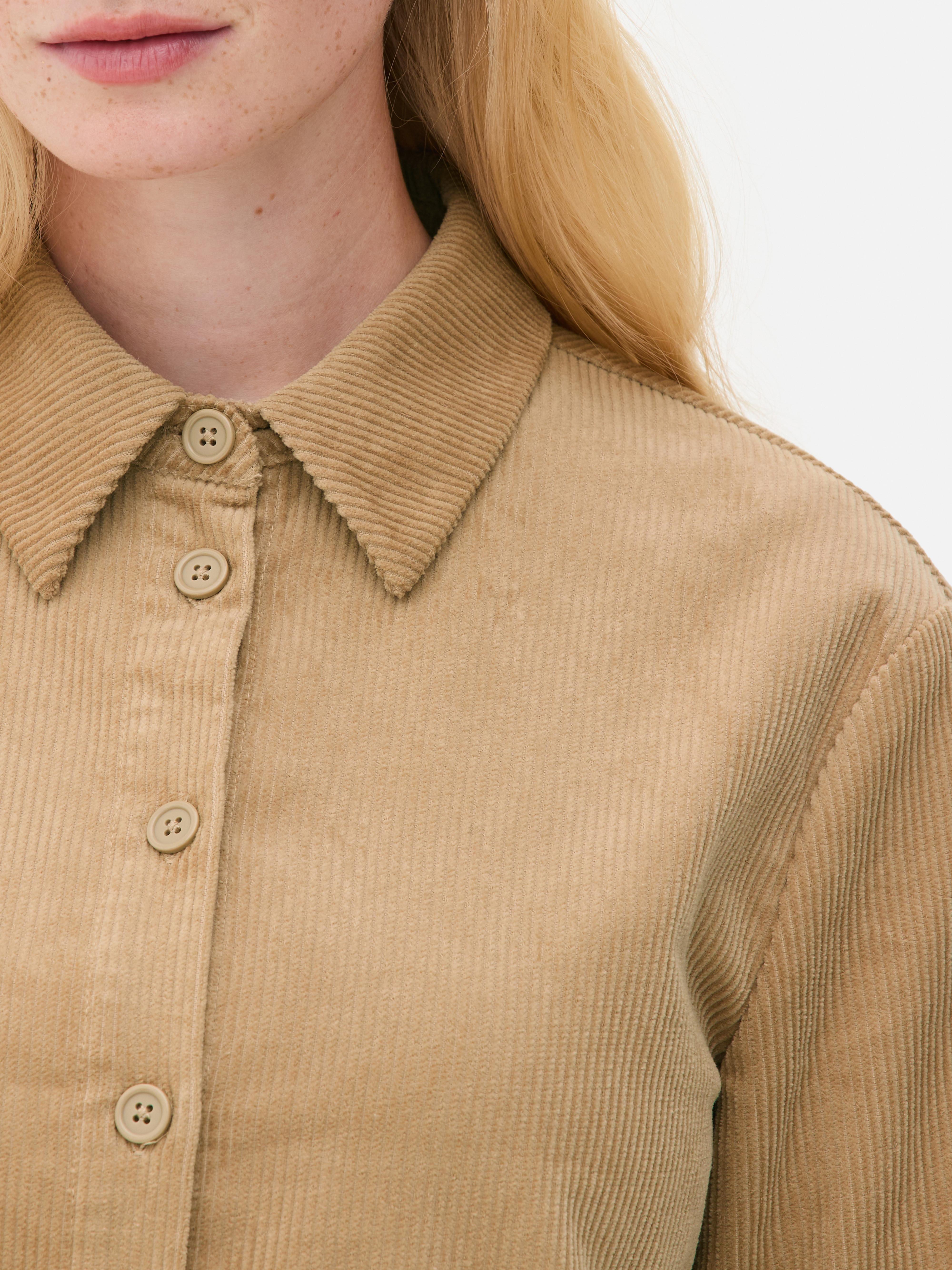 Cropped Cord Shirt