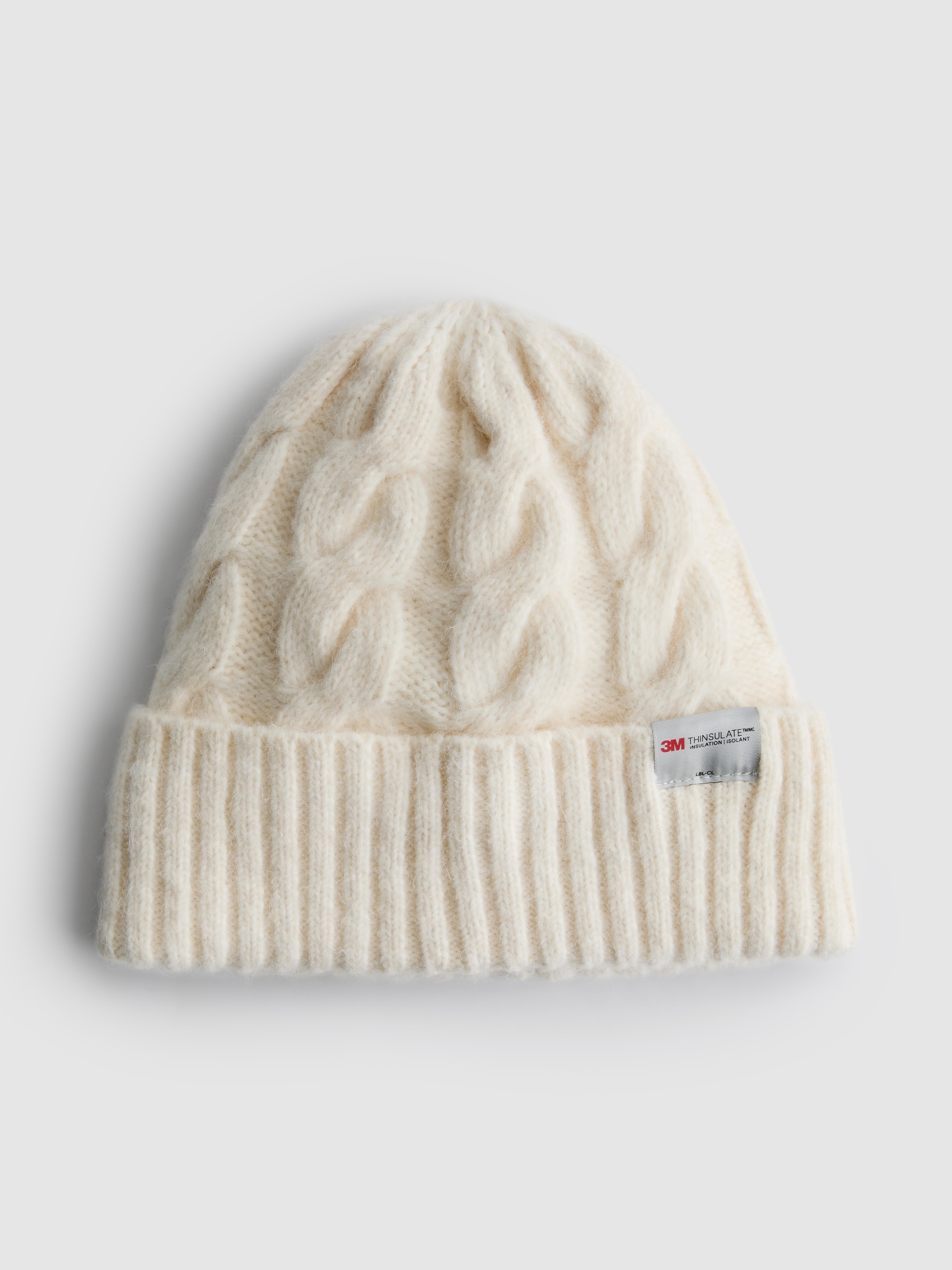 Thermal Cable Knit Beanie Hat