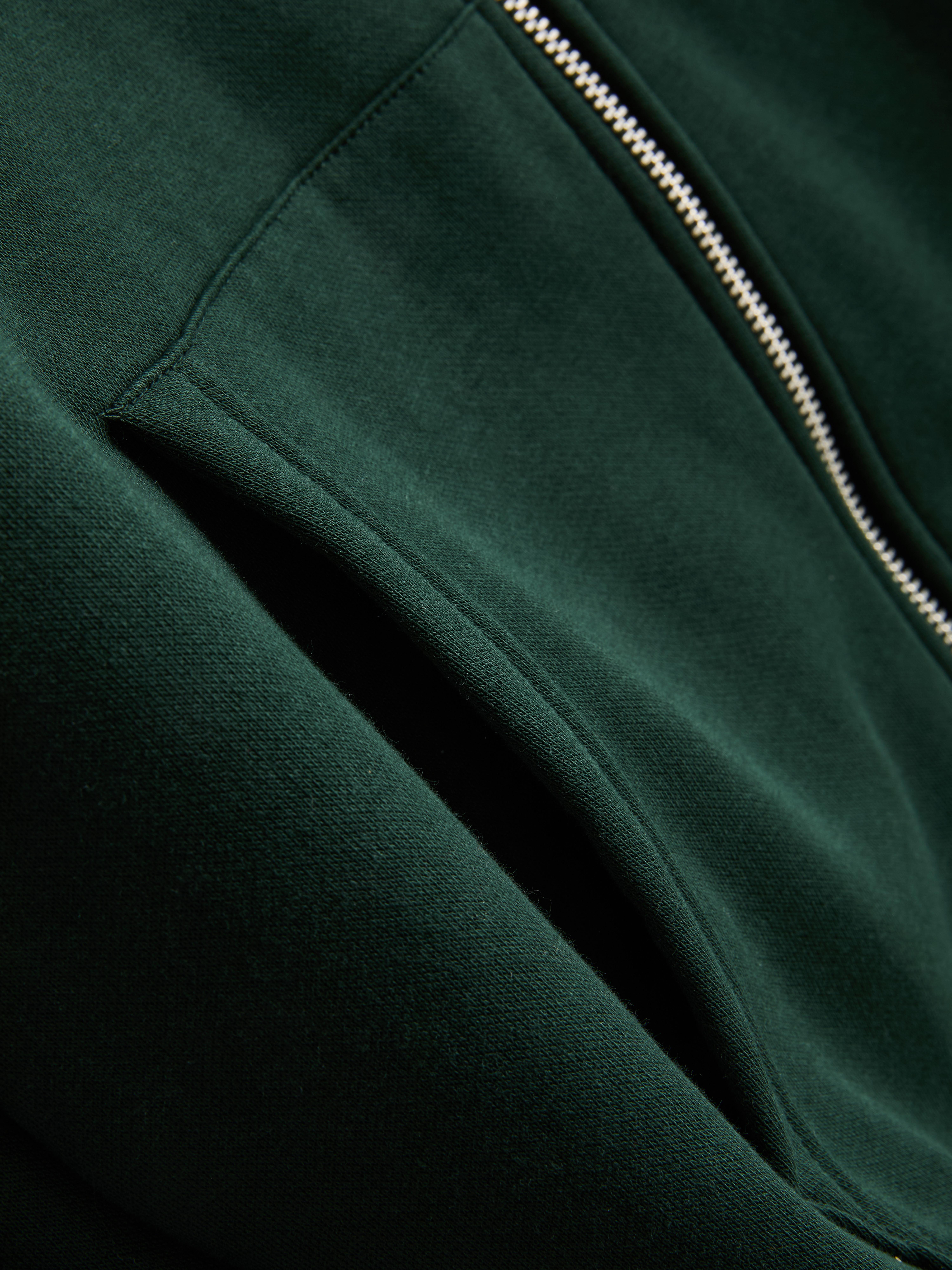 Oversized Graphic Zip Through Hoodie