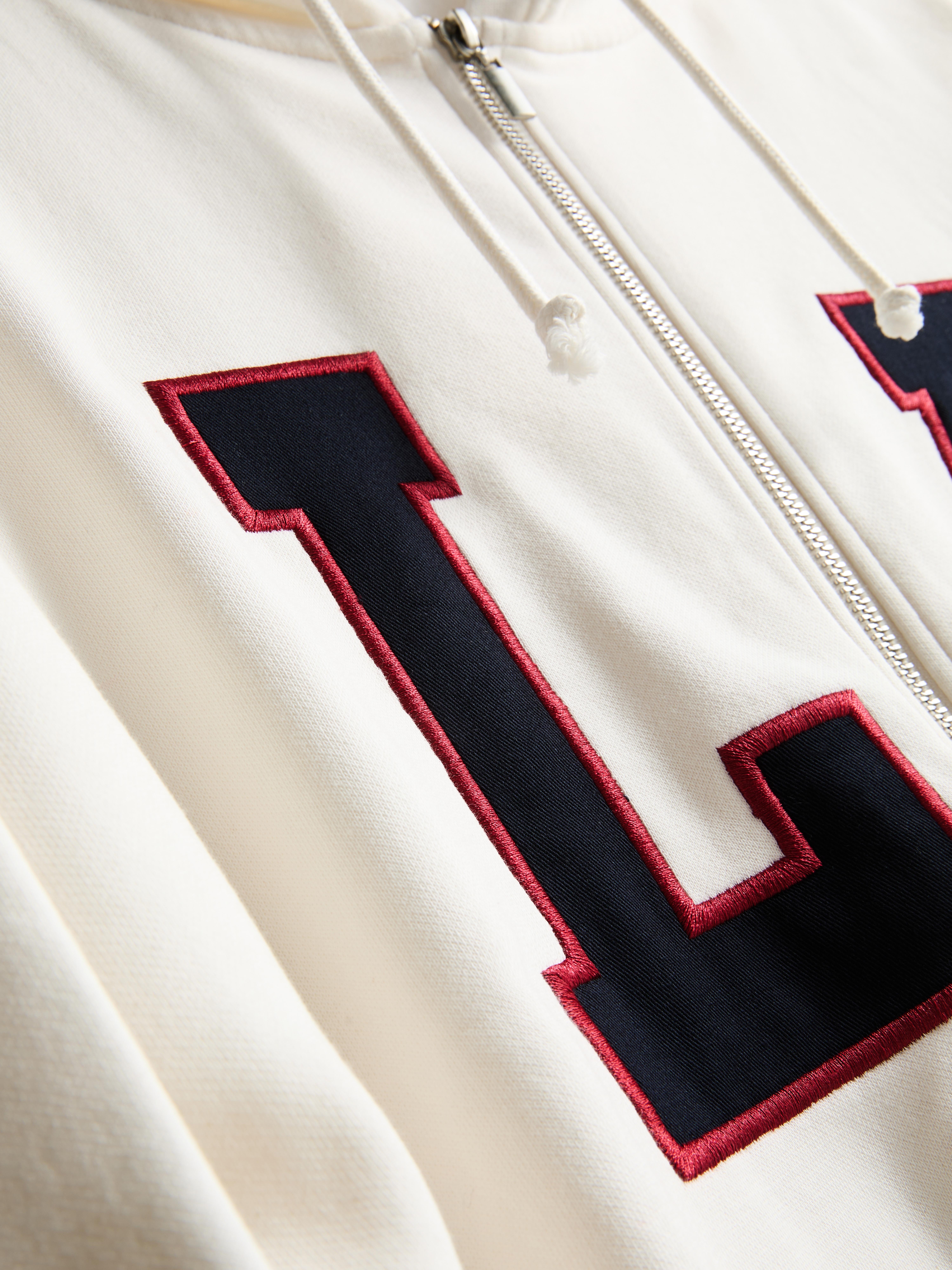 Oversized Graphic Zip Through Hoodie