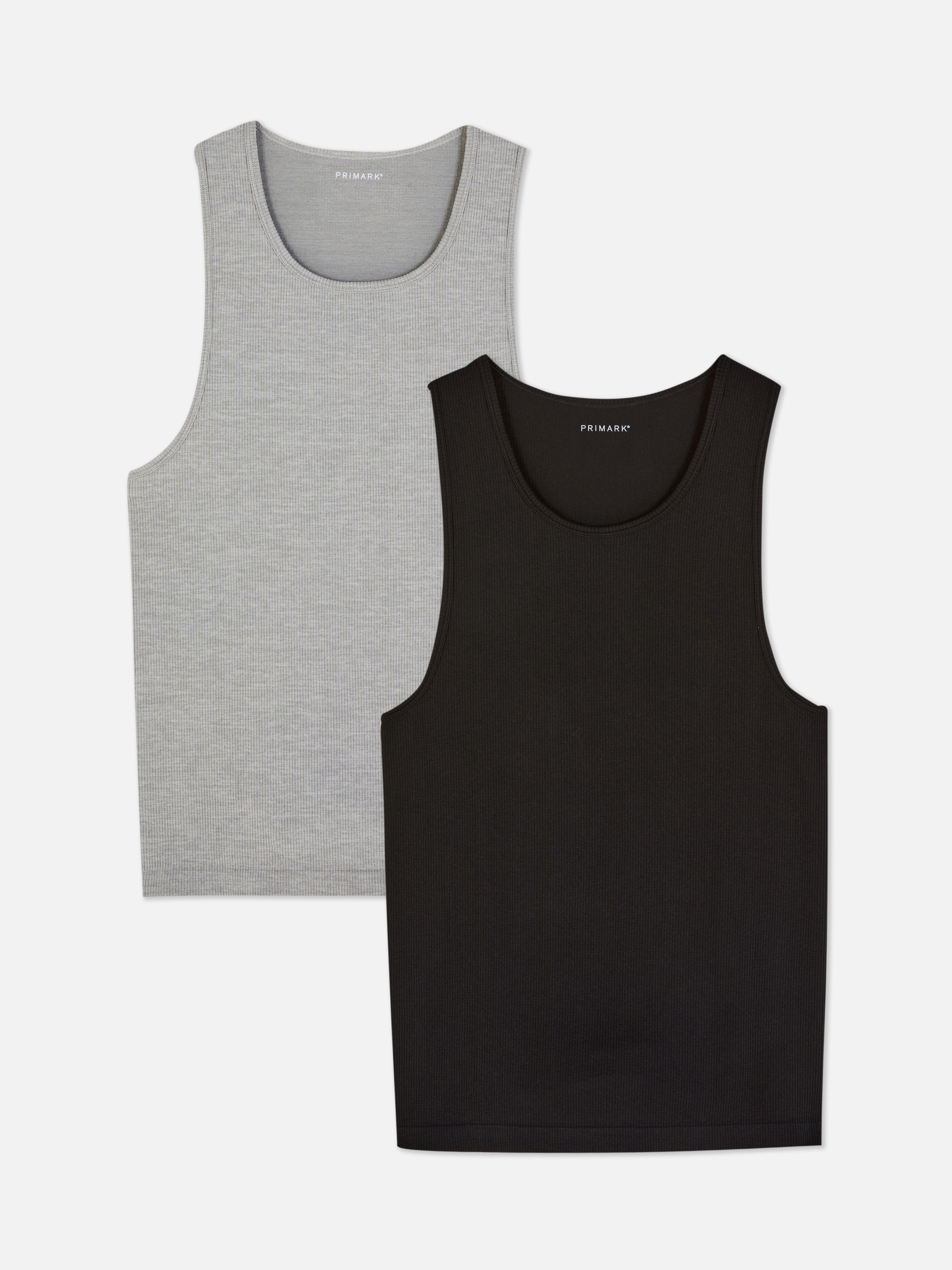 2-Pack Seamless Textured Vests