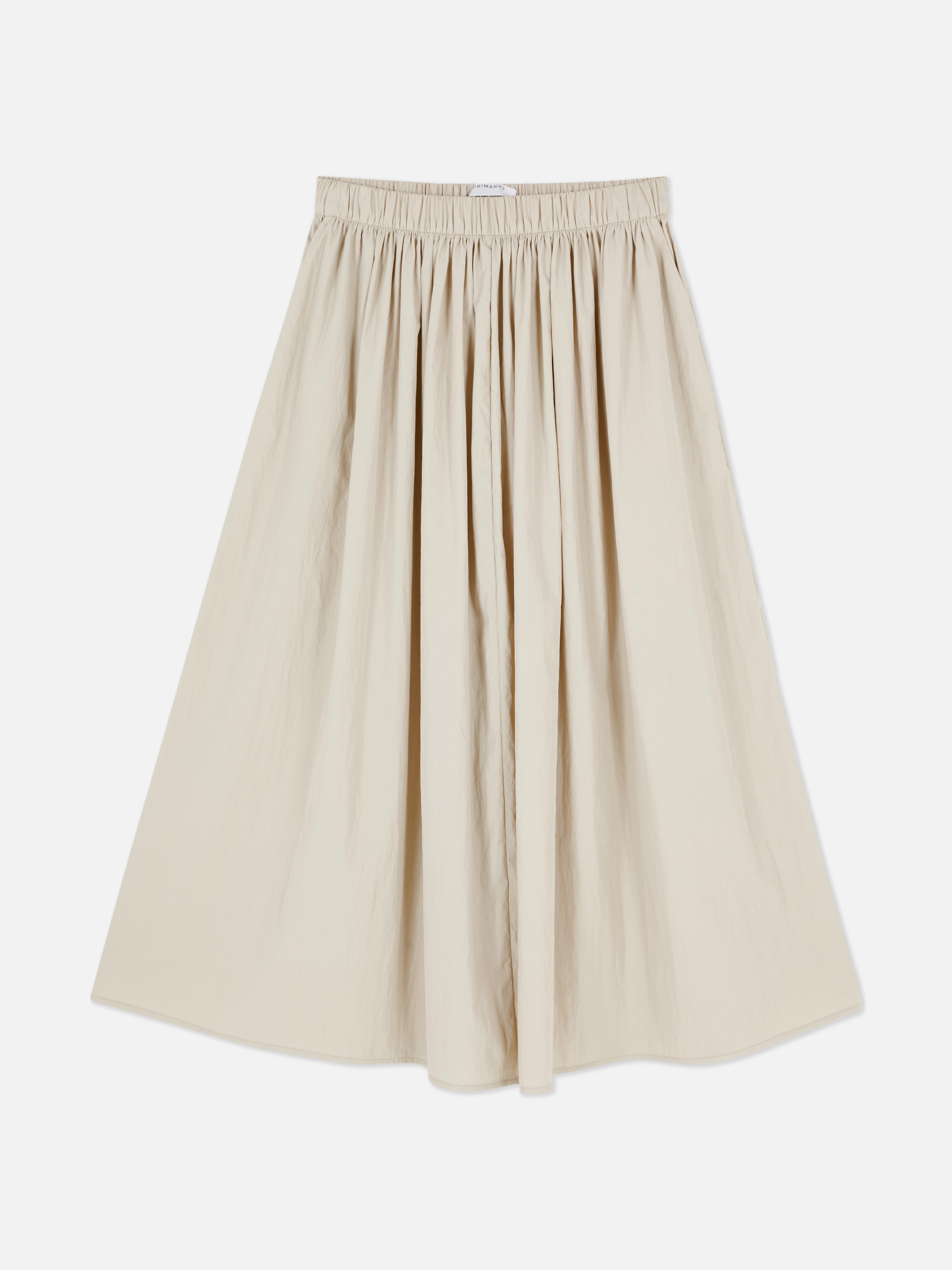 A-Line Midi Skirt