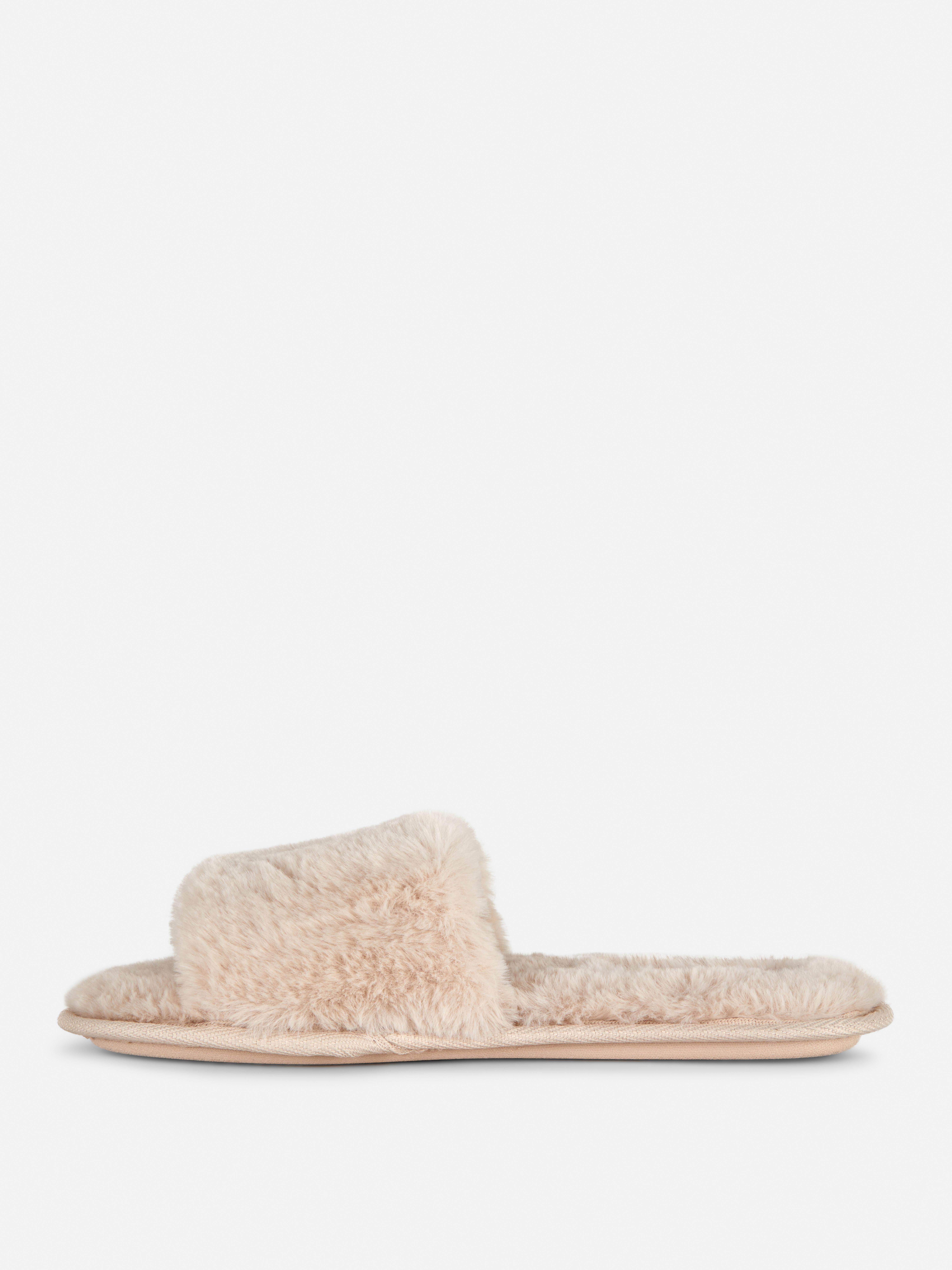 Fluffy Crossband Slippers