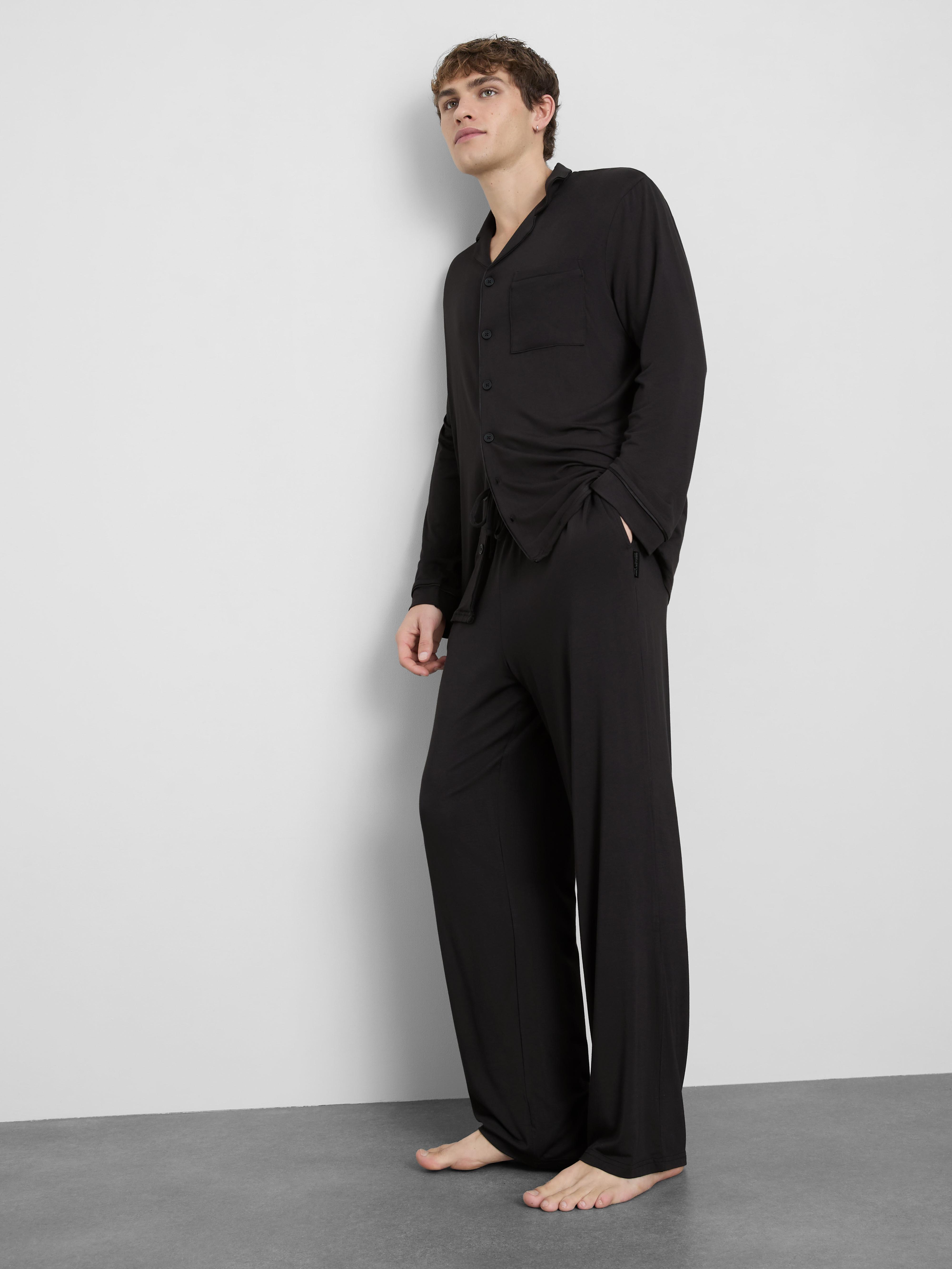 Button-Up Pajama Top