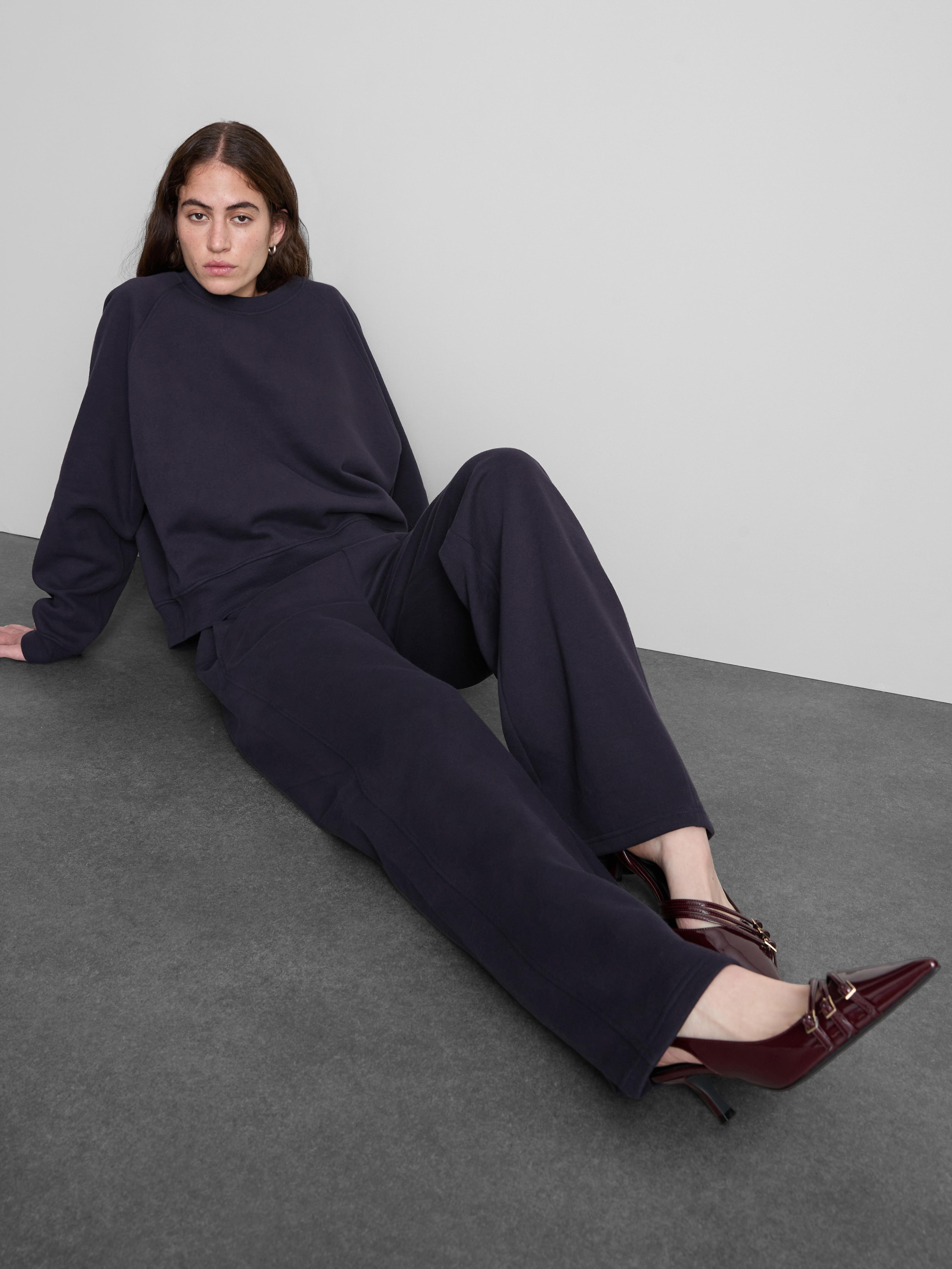 Cotton Rich Wide Leg Sweatpants