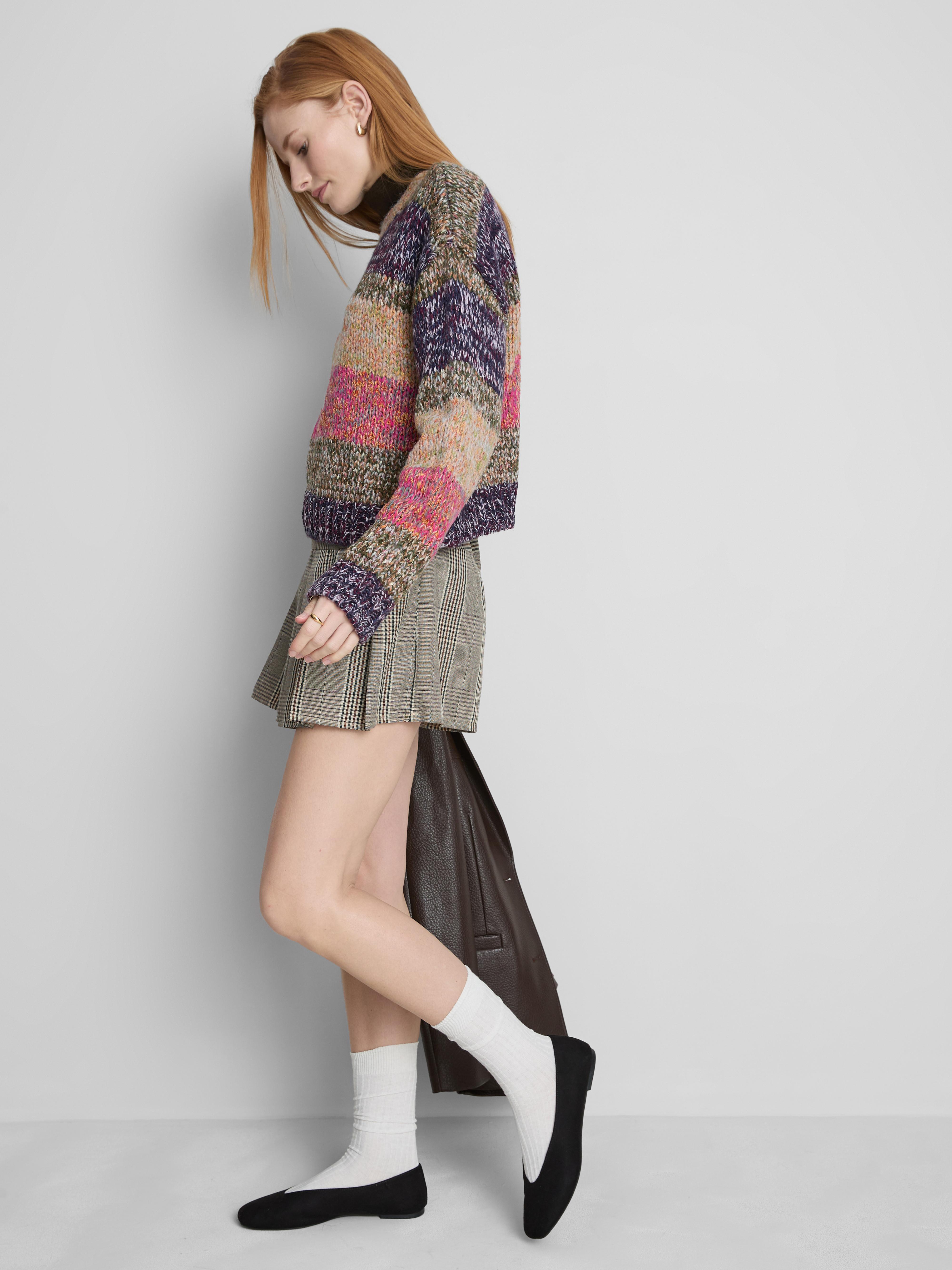 Multi Yarn Round Neck Sweater