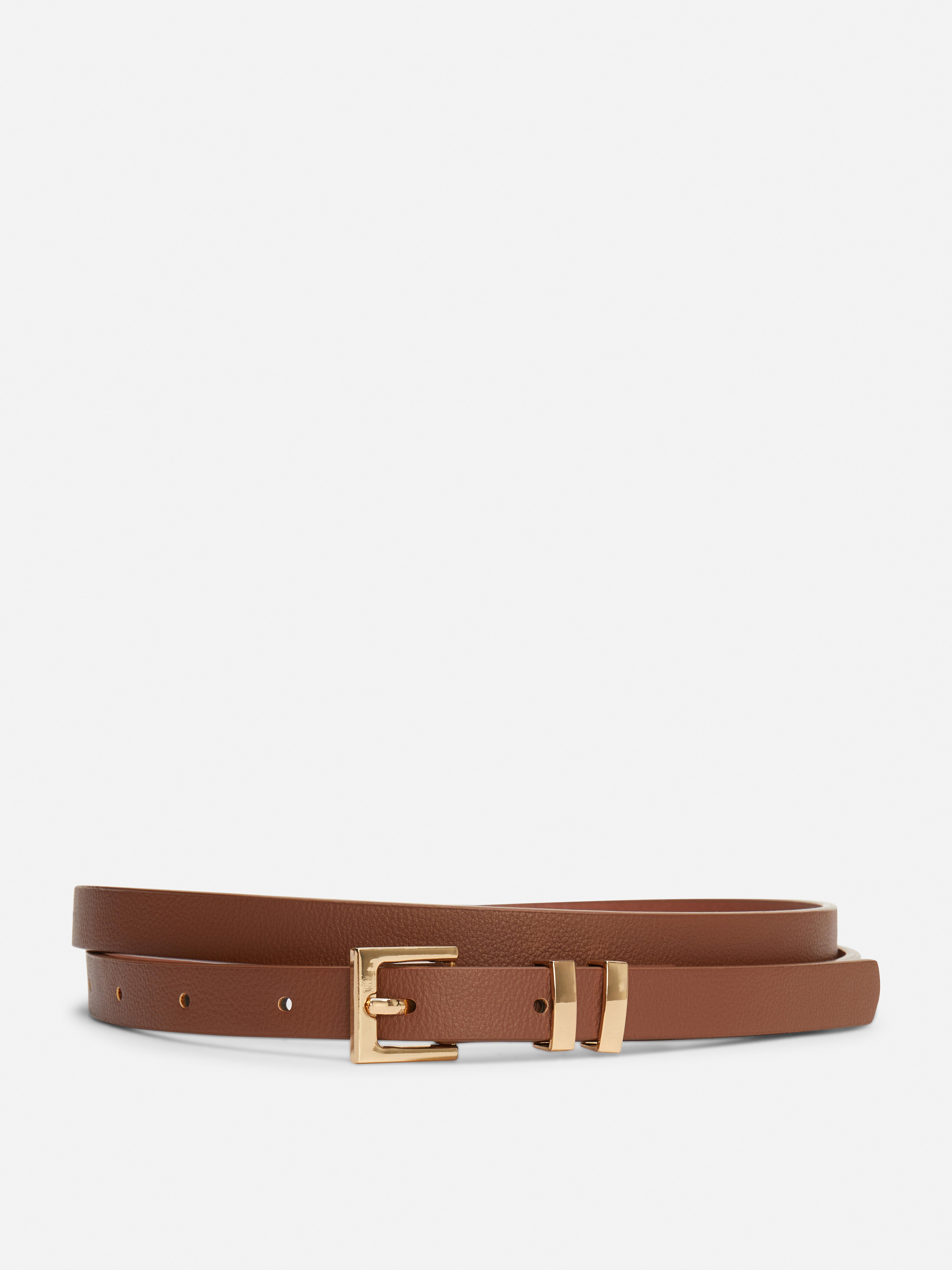 Skinny Square Buckle Belt