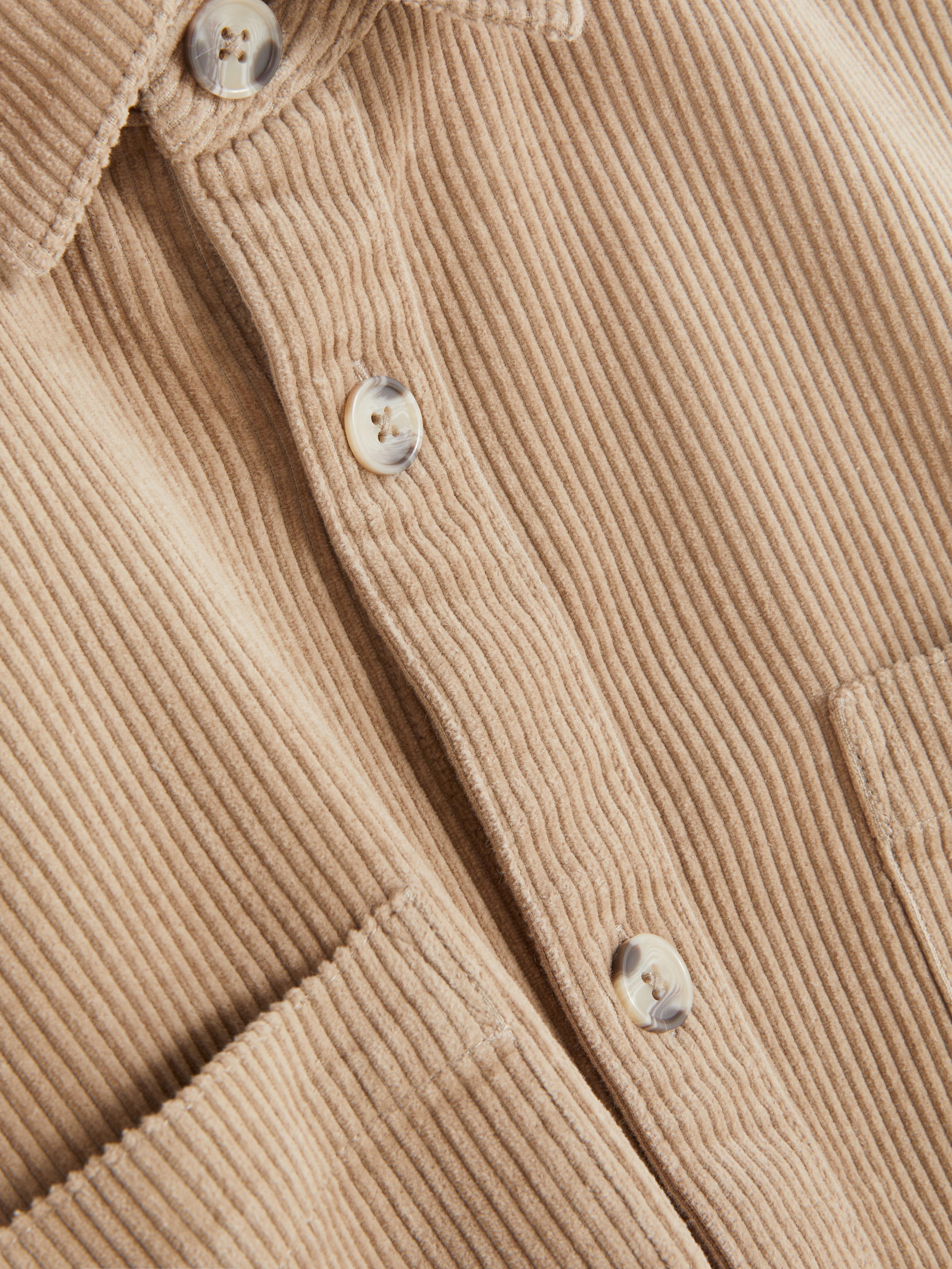 Button-Up Corduroy Overshirt