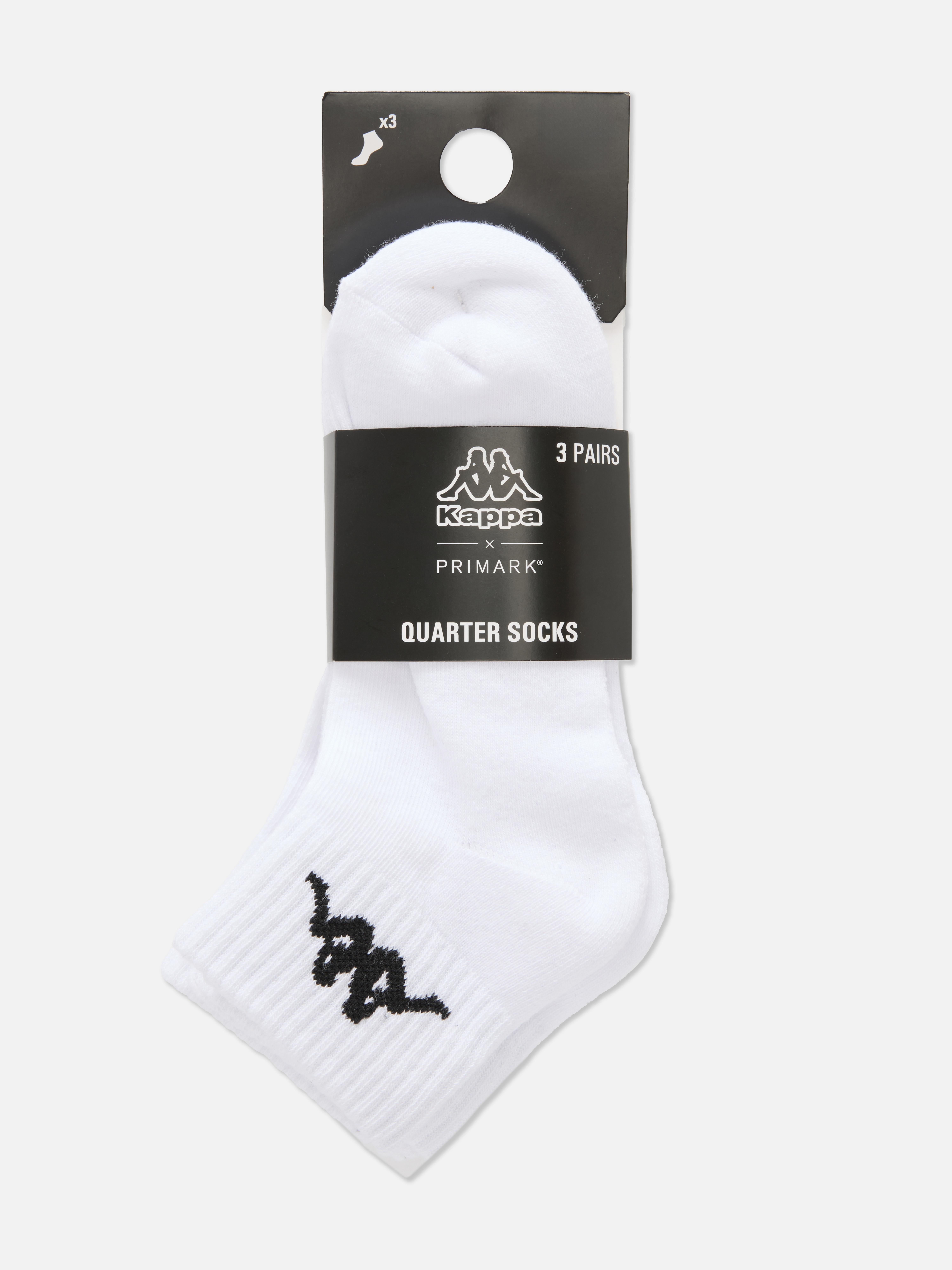 3pk Kappa Quarter Crew Socks