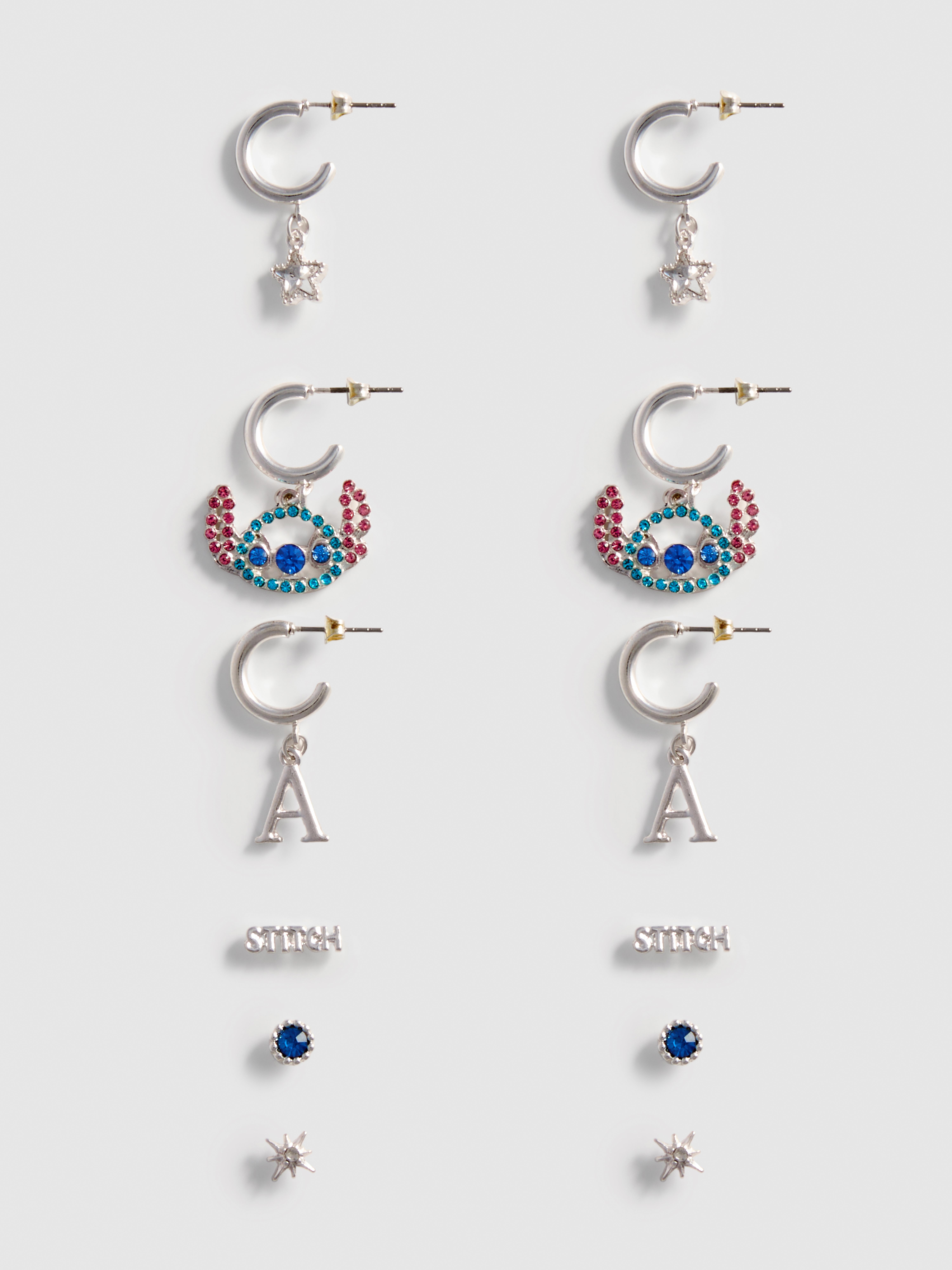 6pk Disney’s Stitch Earrings