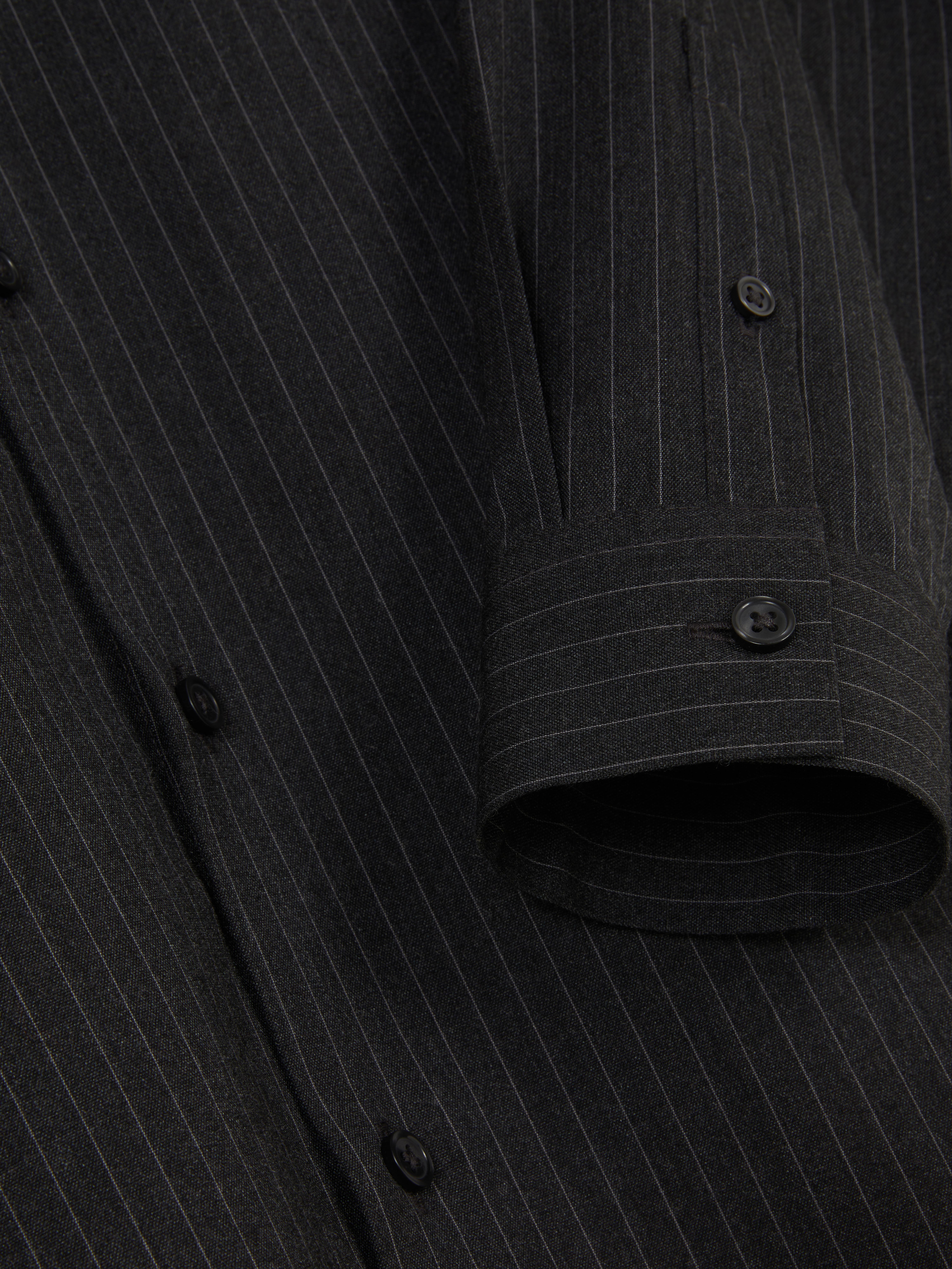 Long-Sleeve Pinstripe Shirt